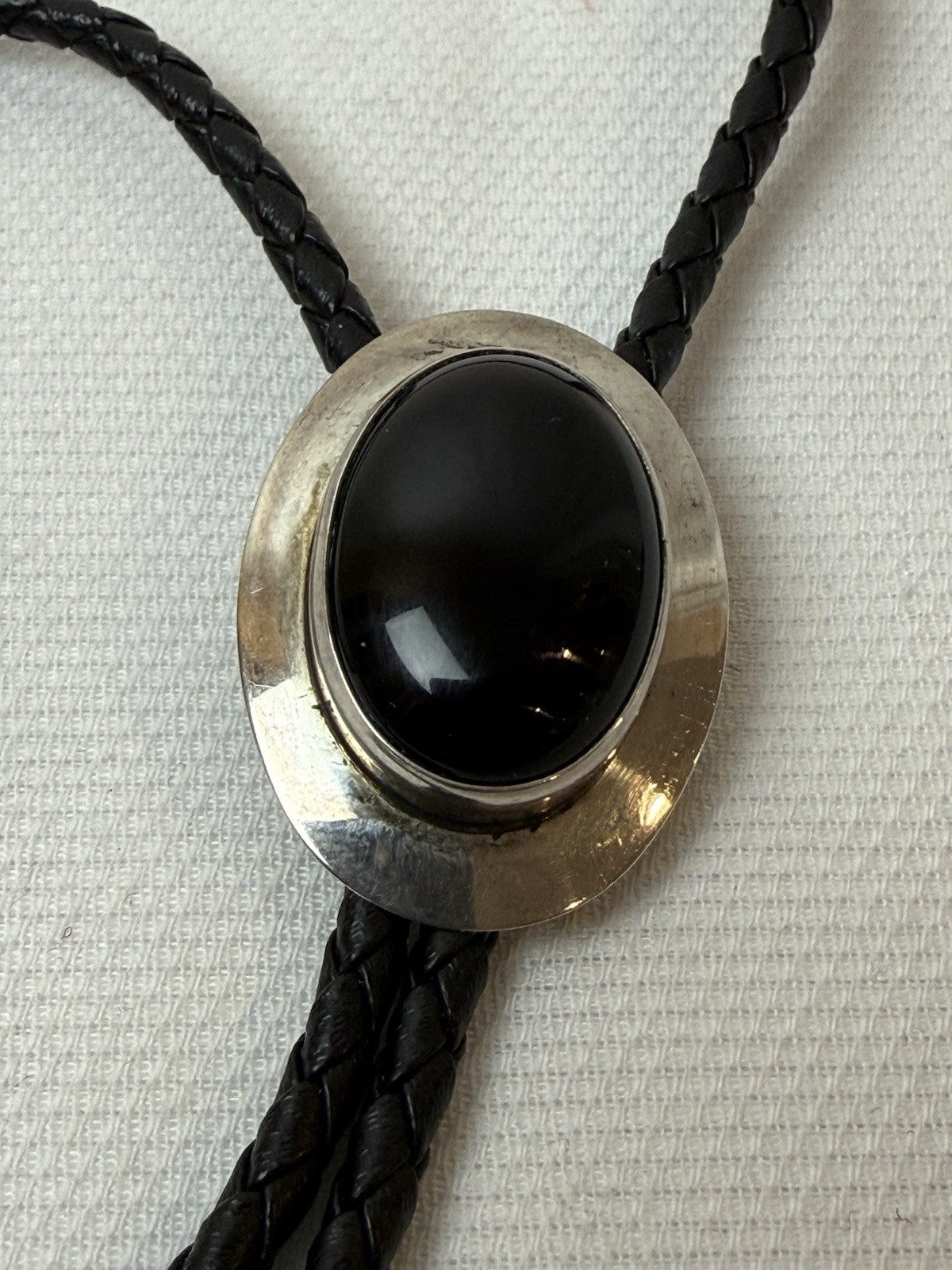 Vintage Sterling Silver 925 and Onyx Bolero, Ben G Chaves, Navajo