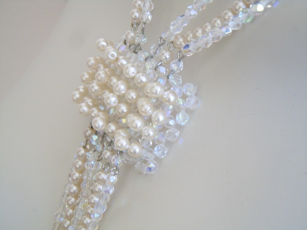 Vintage Fashion Jewelry Necklace Glass Beads 80.7 g 45 cm