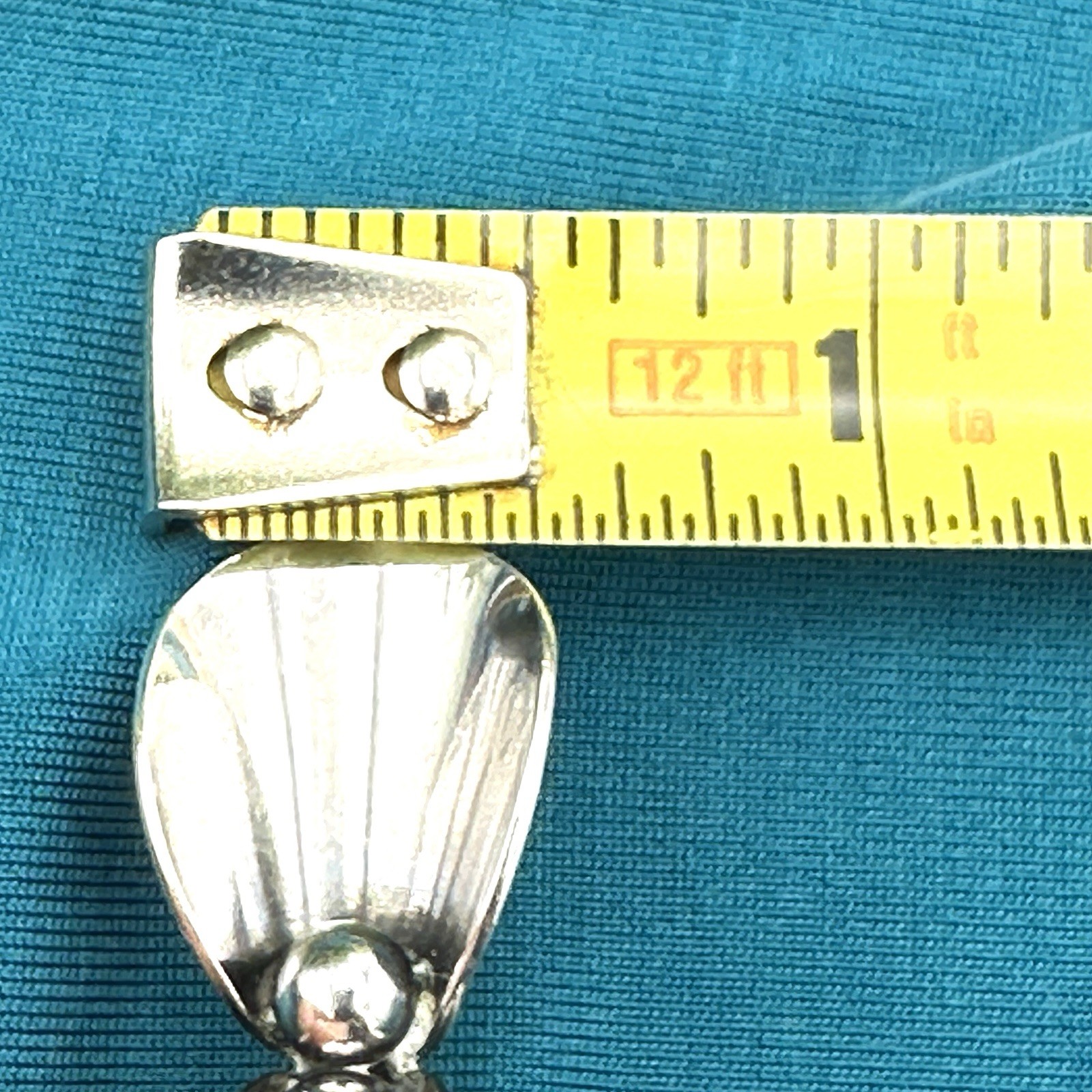 Vintage N.E. From Denmark Sterling Silver Modernist Bow Brooch Pin MCM 925 1.5″