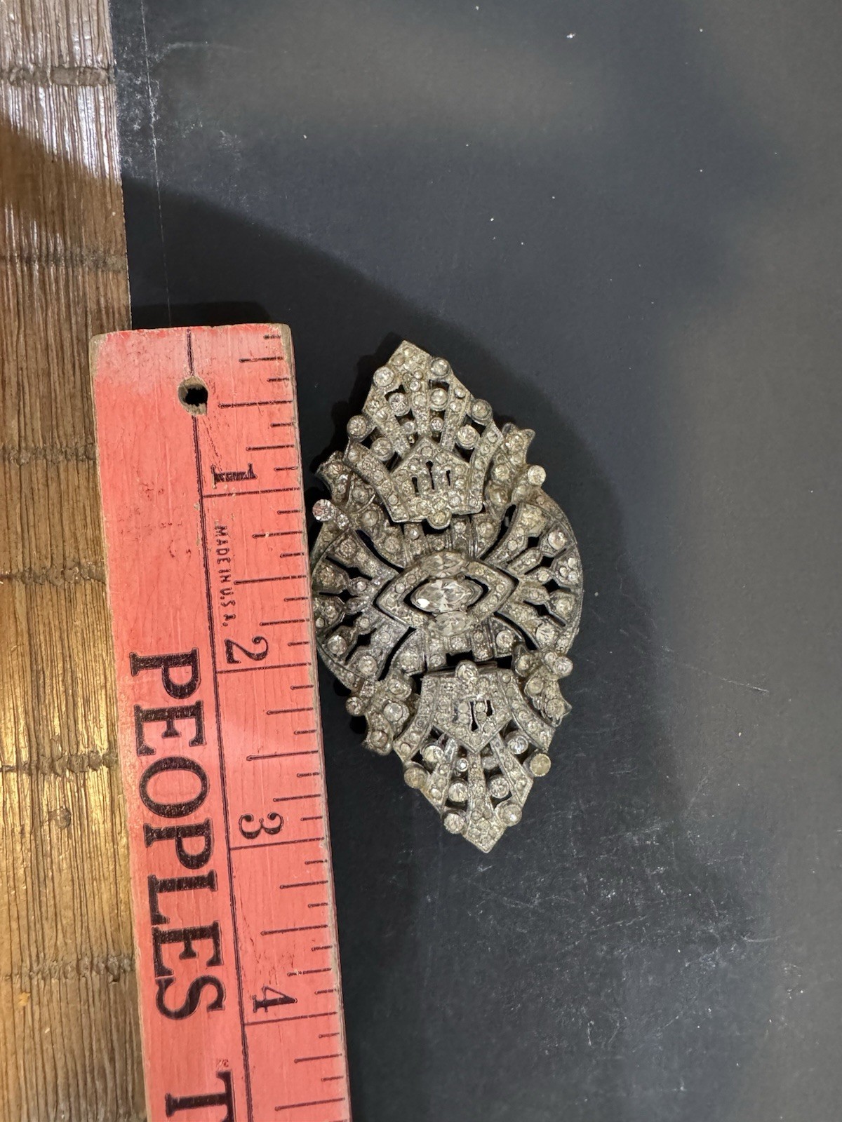 Vtg Art Deco Dress Clip Brooch M28