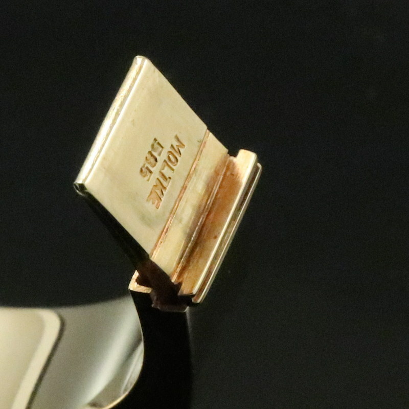 MOLTKE Jewelry – Denmark. 14k Gold Hindged Bangle.