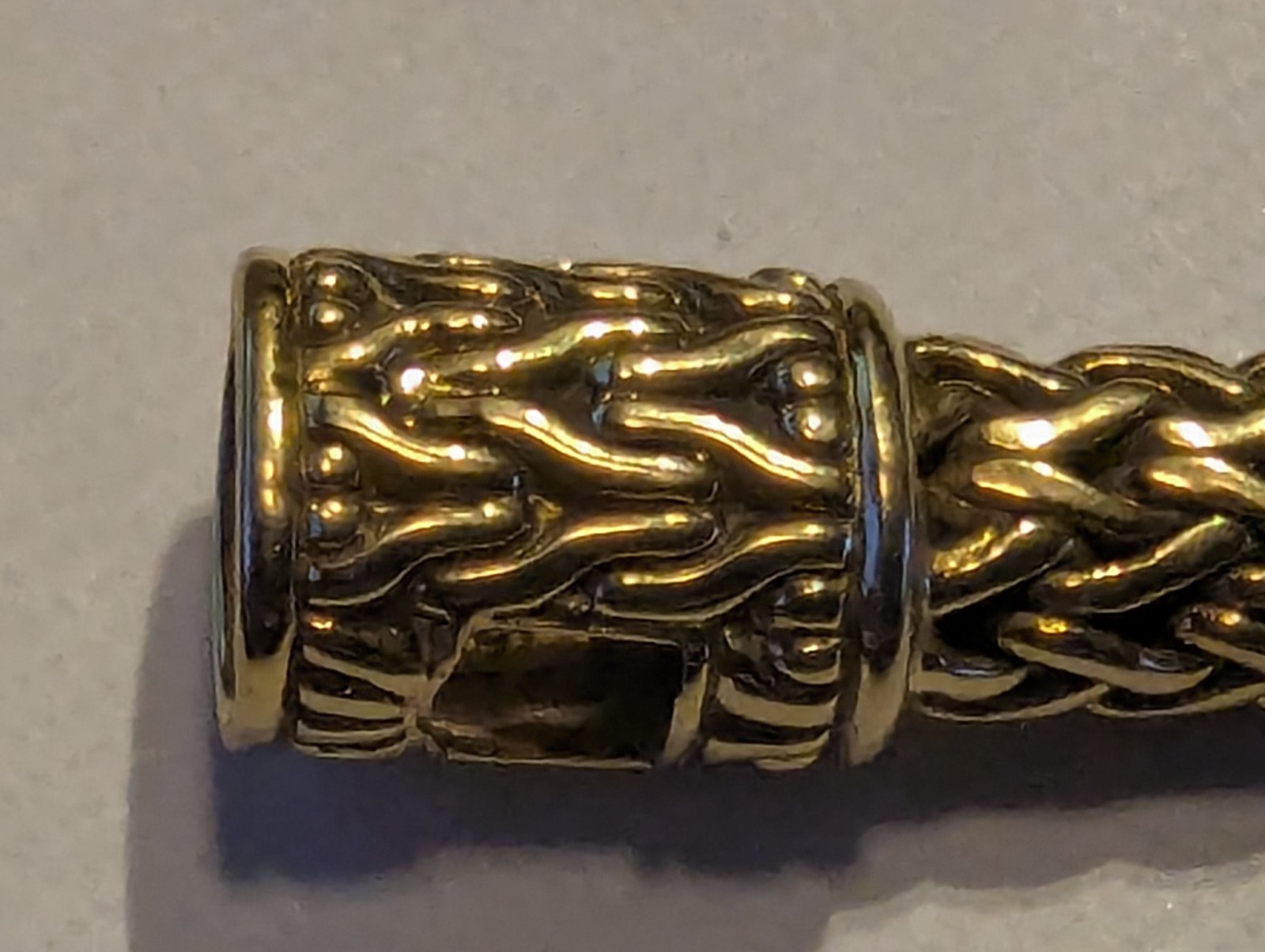 John Hardy Icon 18K Yellow Gold Sapphire & Diamond Bracelet 8” 44g Heavy #10