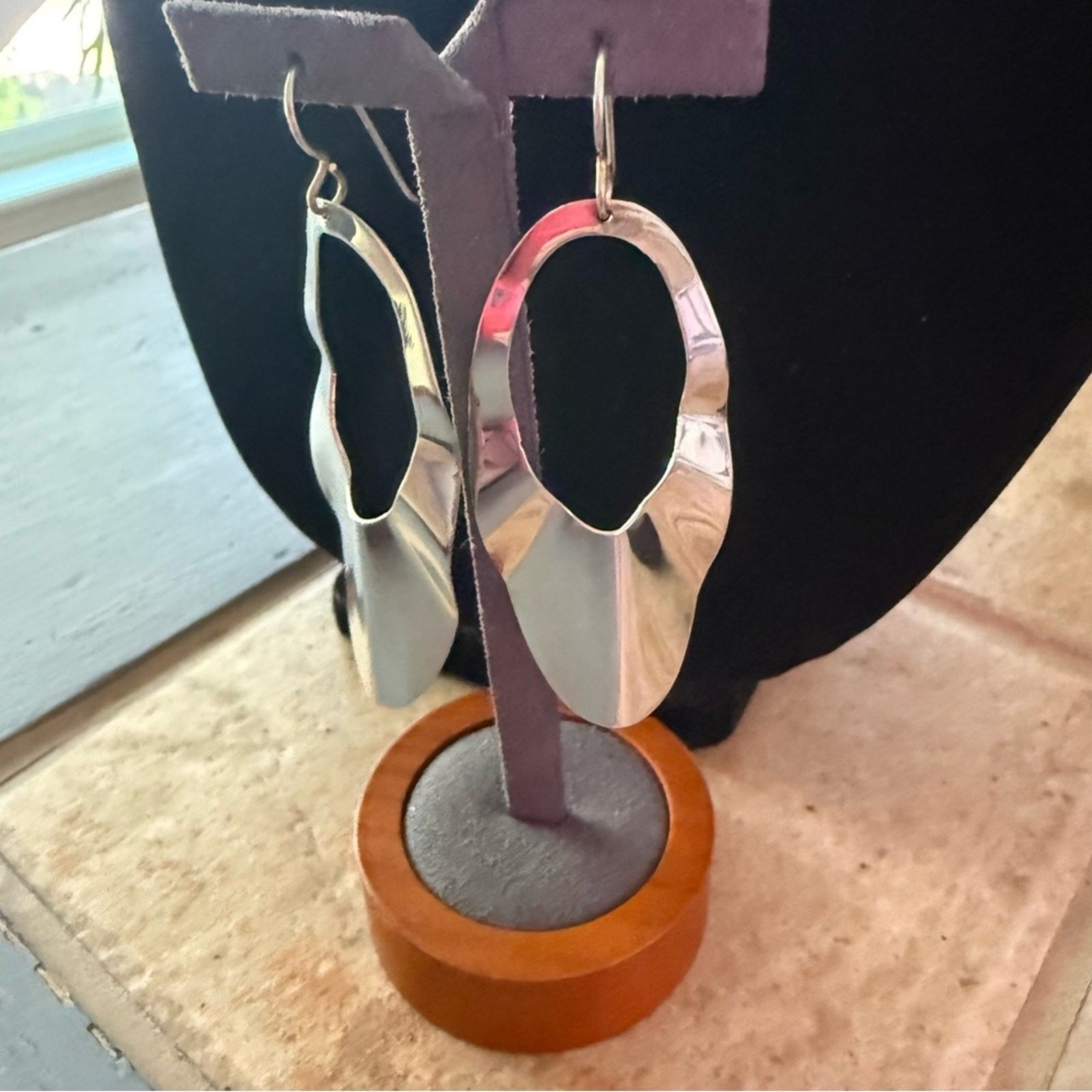 Dominique Dinouart 925 Sterling Silver Wavy dangle Earrings
