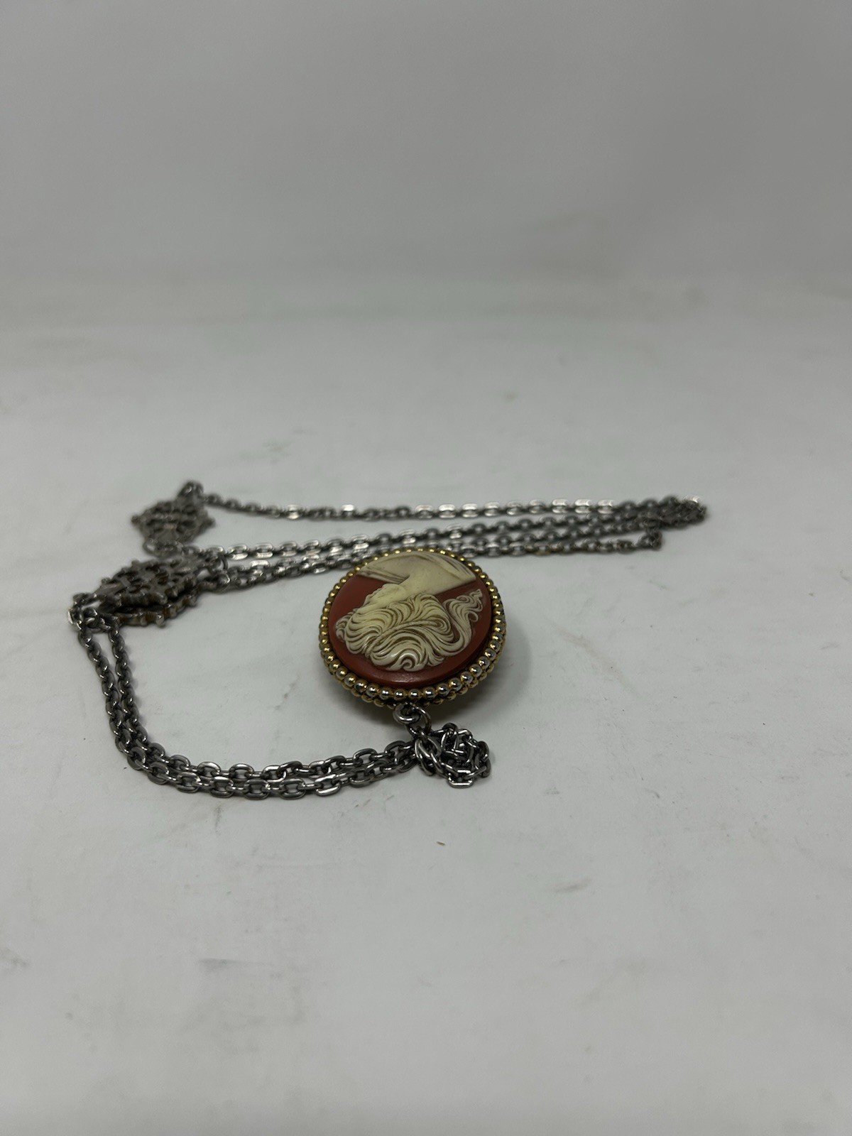 Vintage Baroness Manual Wind Pendant Watch Necklace Untested