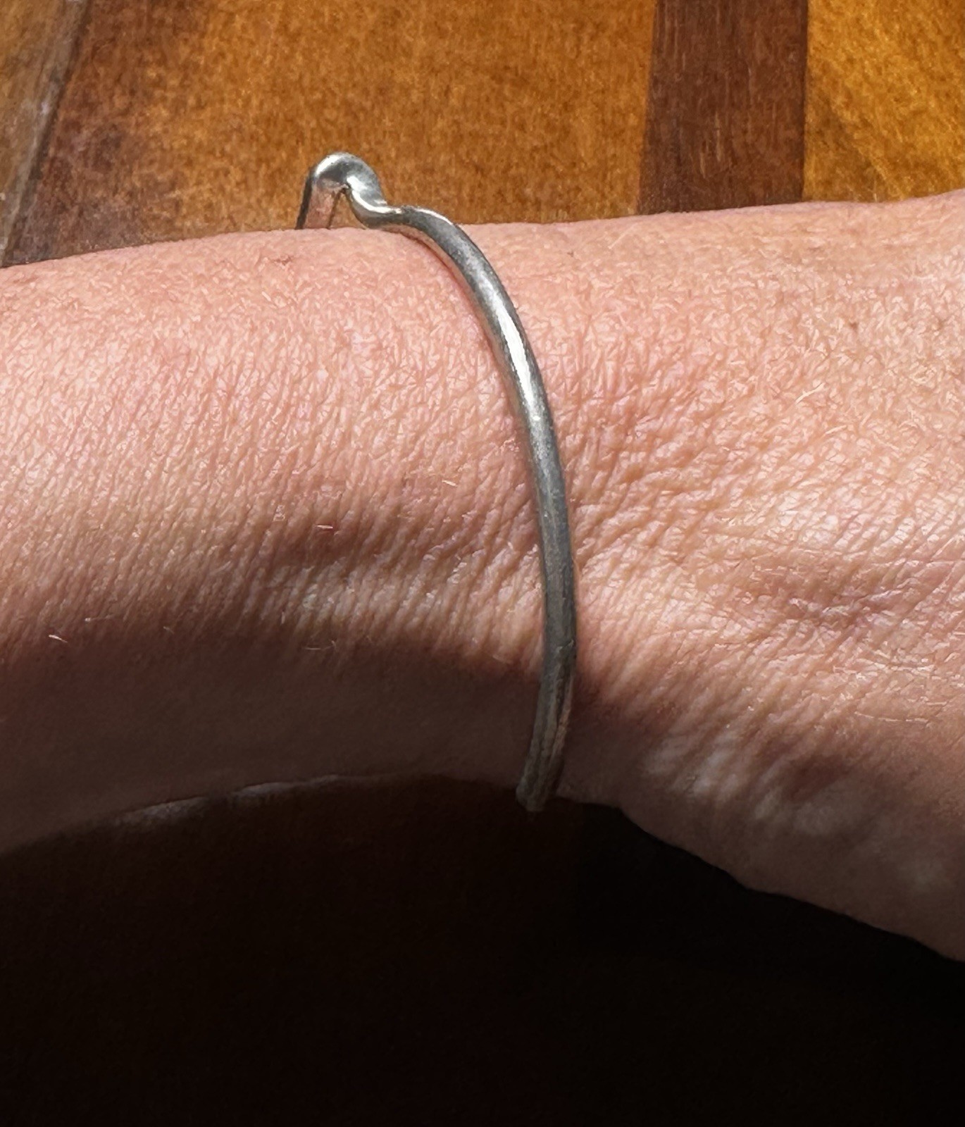 VTG Mexico Sterling Silver Wave Cuff Bracelet 925 MS-11 Modernist Wishbone JMP