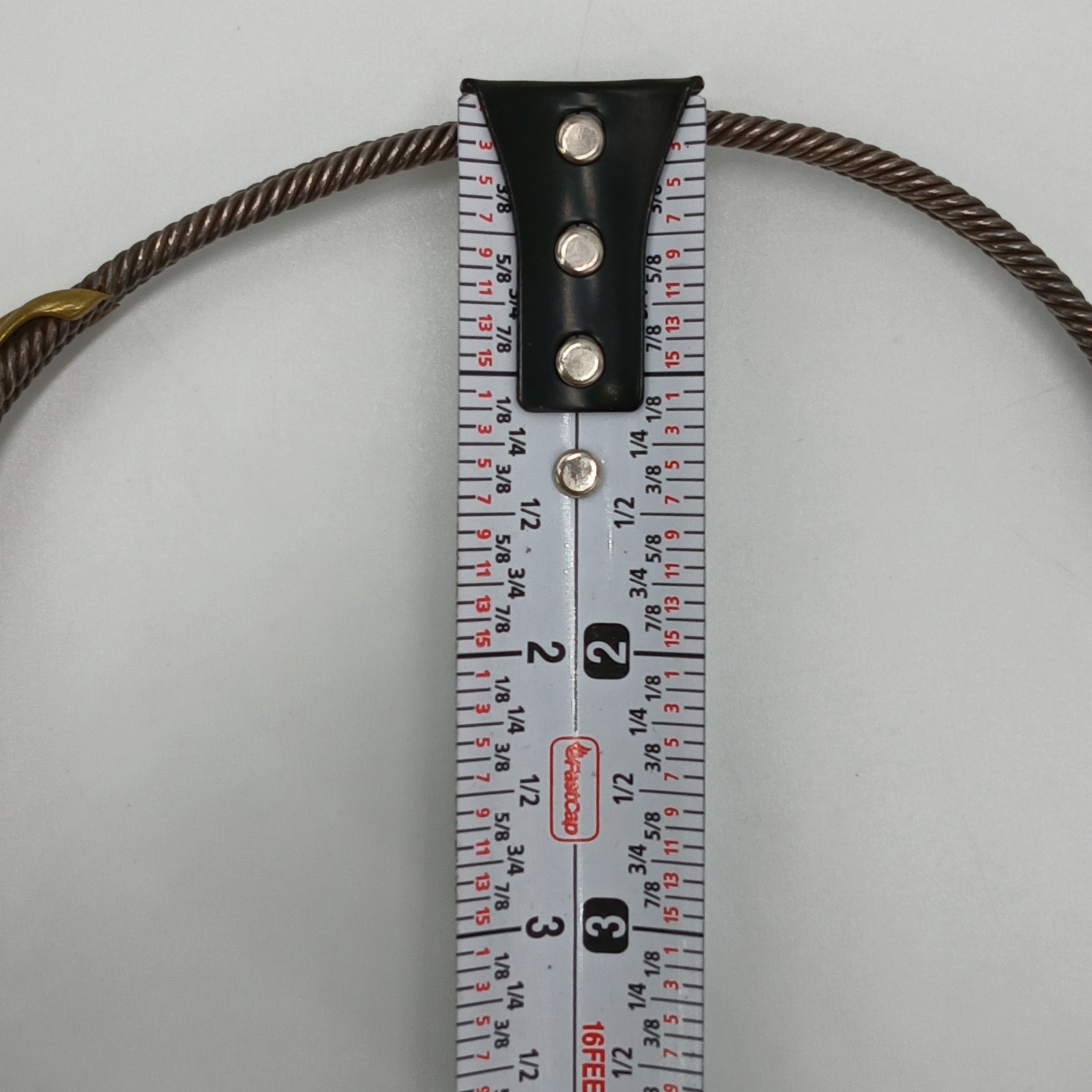 VTG 925 Taxco Mexico Heavy Cable Choker Necklace 61g Two Tone Accent End Caps