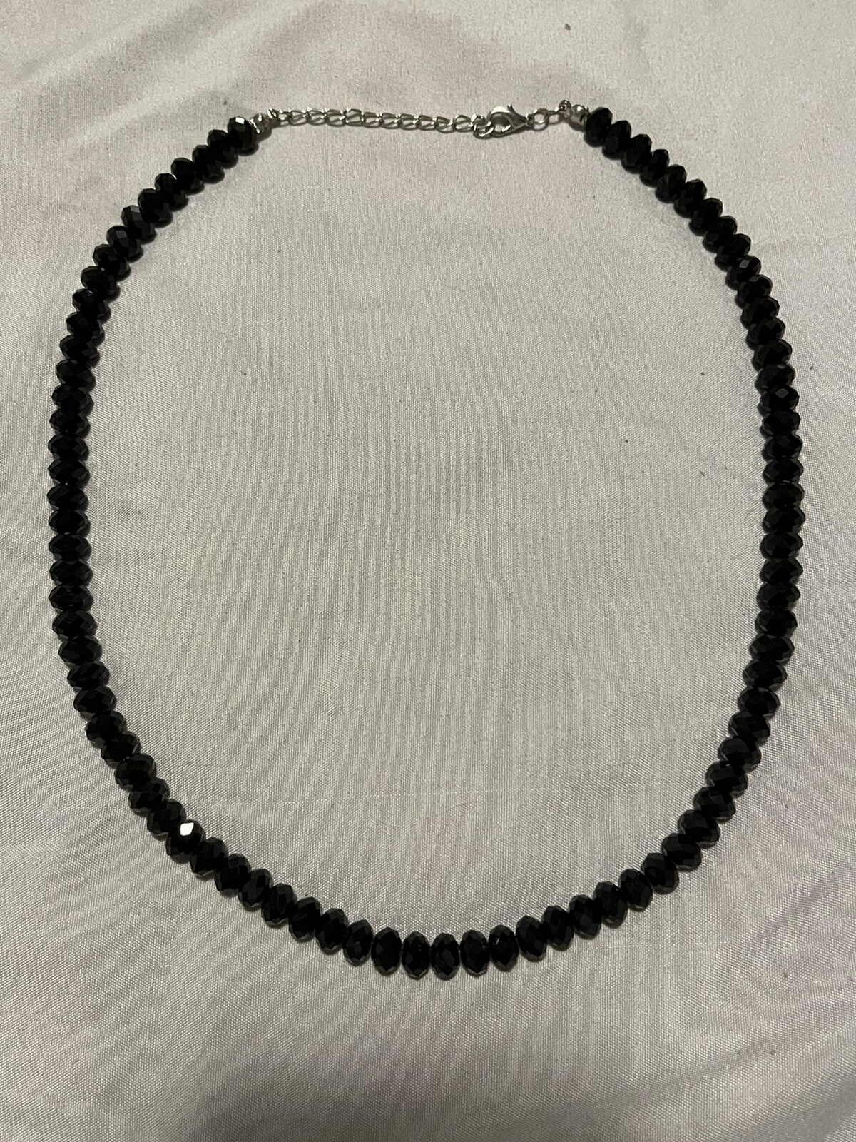 Black Bead Necklace Costume Jewelry Beads Heavy can be for a gift Fashion 21”