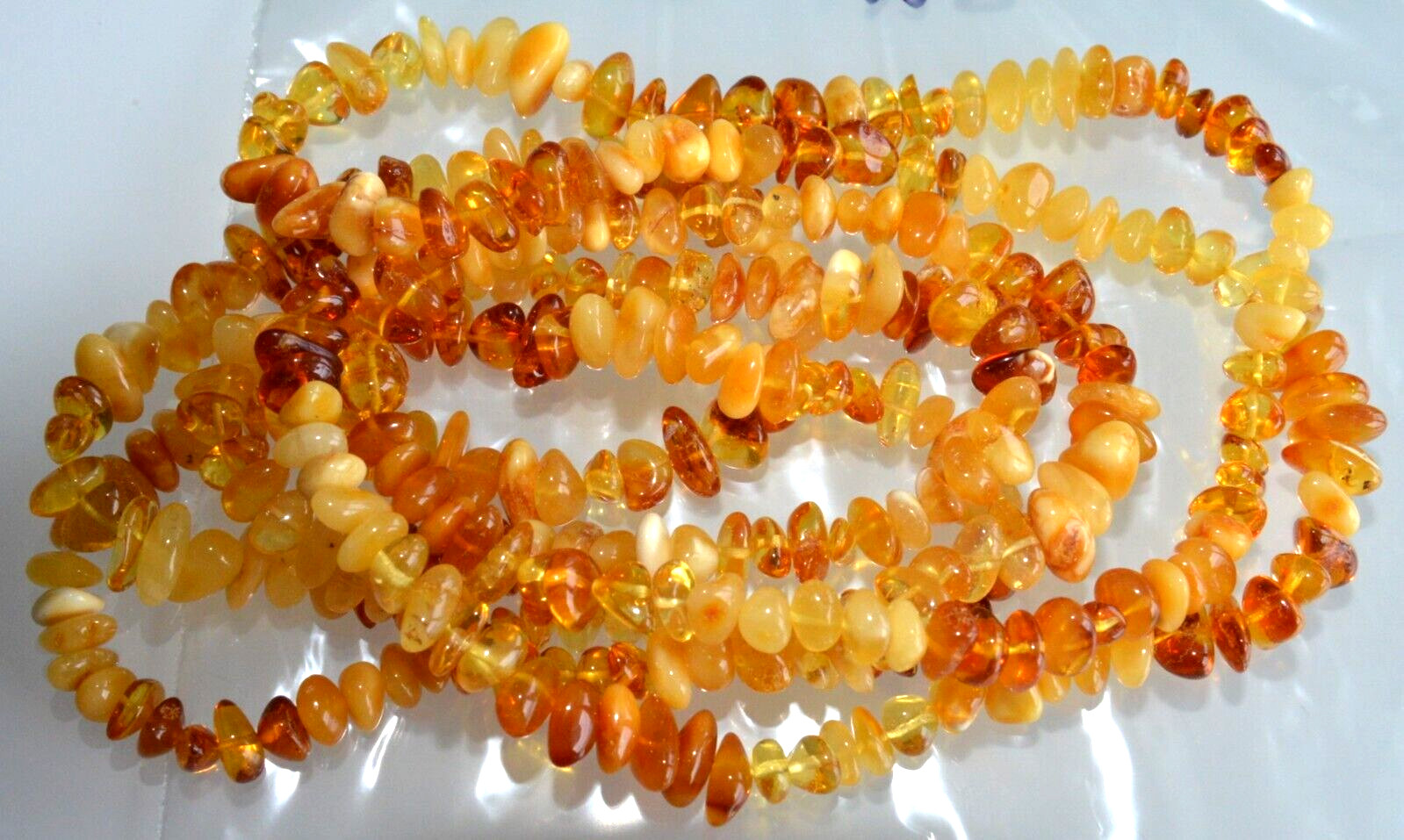 ✅135 cm=42gr RUSSIAN SOVIET BALTIC AMBER BEAD NECKLACE 琥珀 BRACELET STONE PENDANT