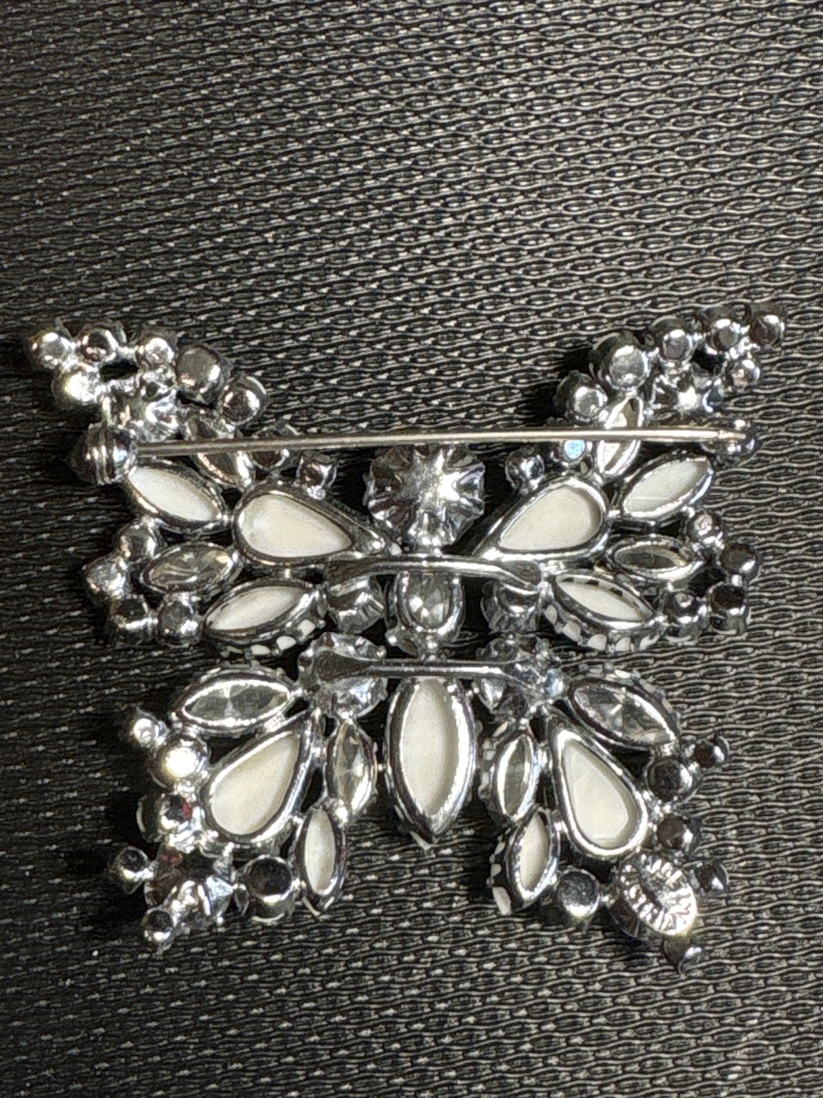 Austrian Rhinestone Butterfly Brooch Pin (1950s-1960s)
