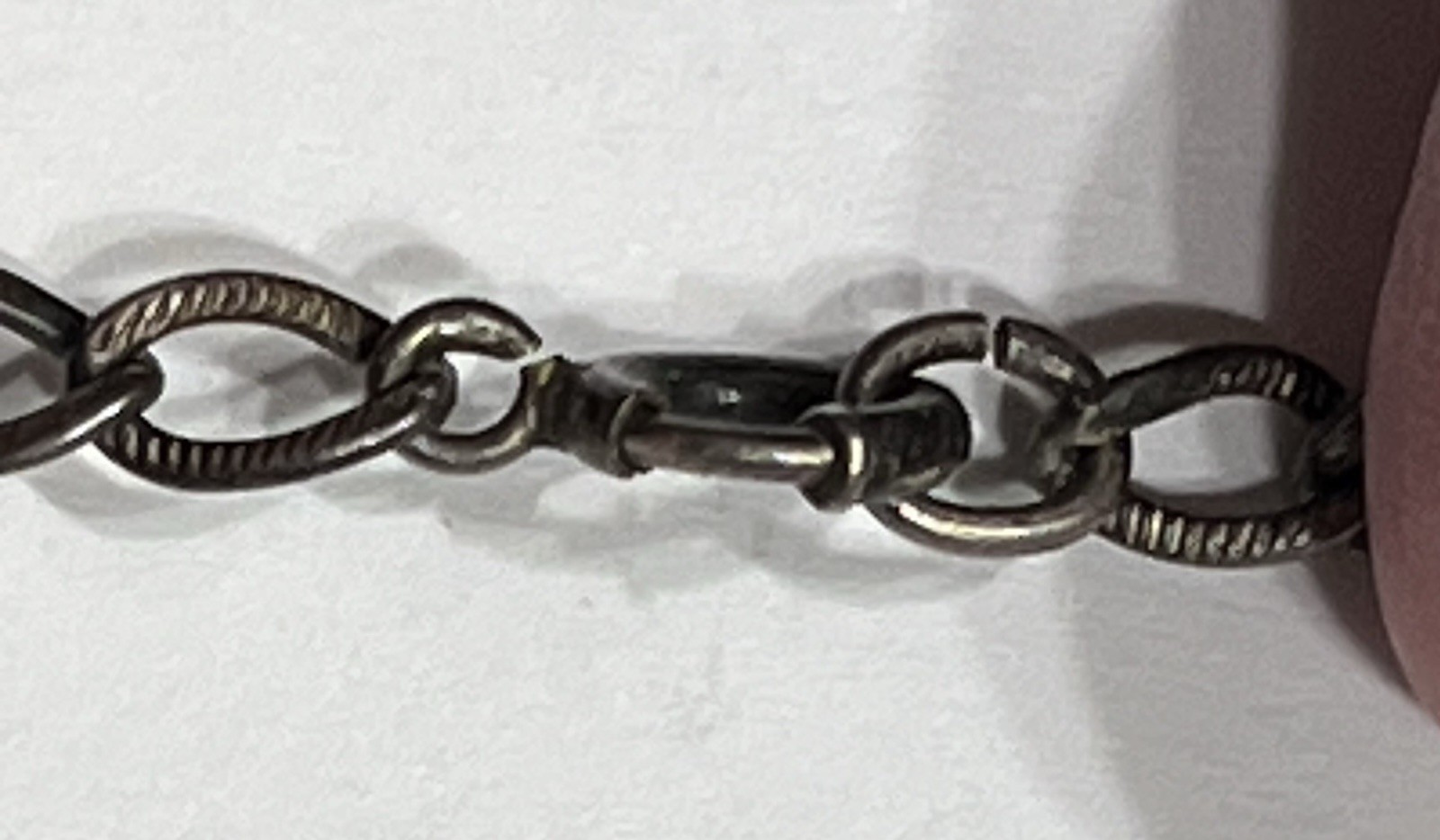 Vintage Estate Sterling Silver Bracelet 925 Curb Link 6.75″ Starter Charm 2.6gr