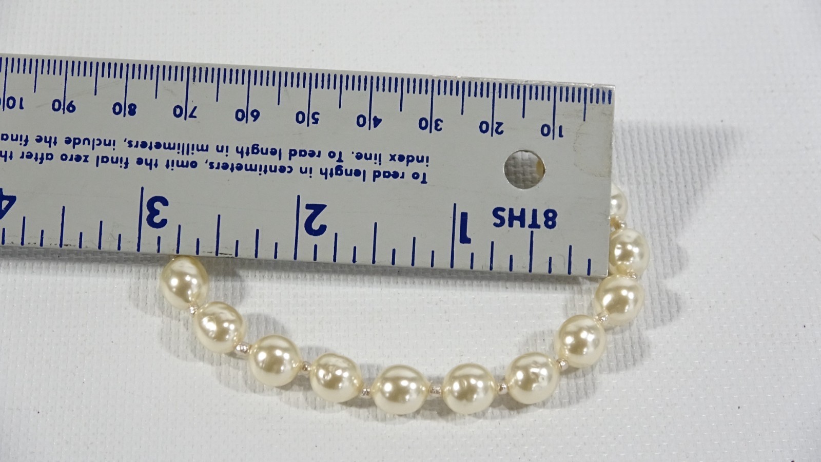 Beautiful Vintage Faux Pearl Costume Jewelry Bracelet By Miriam Haskell