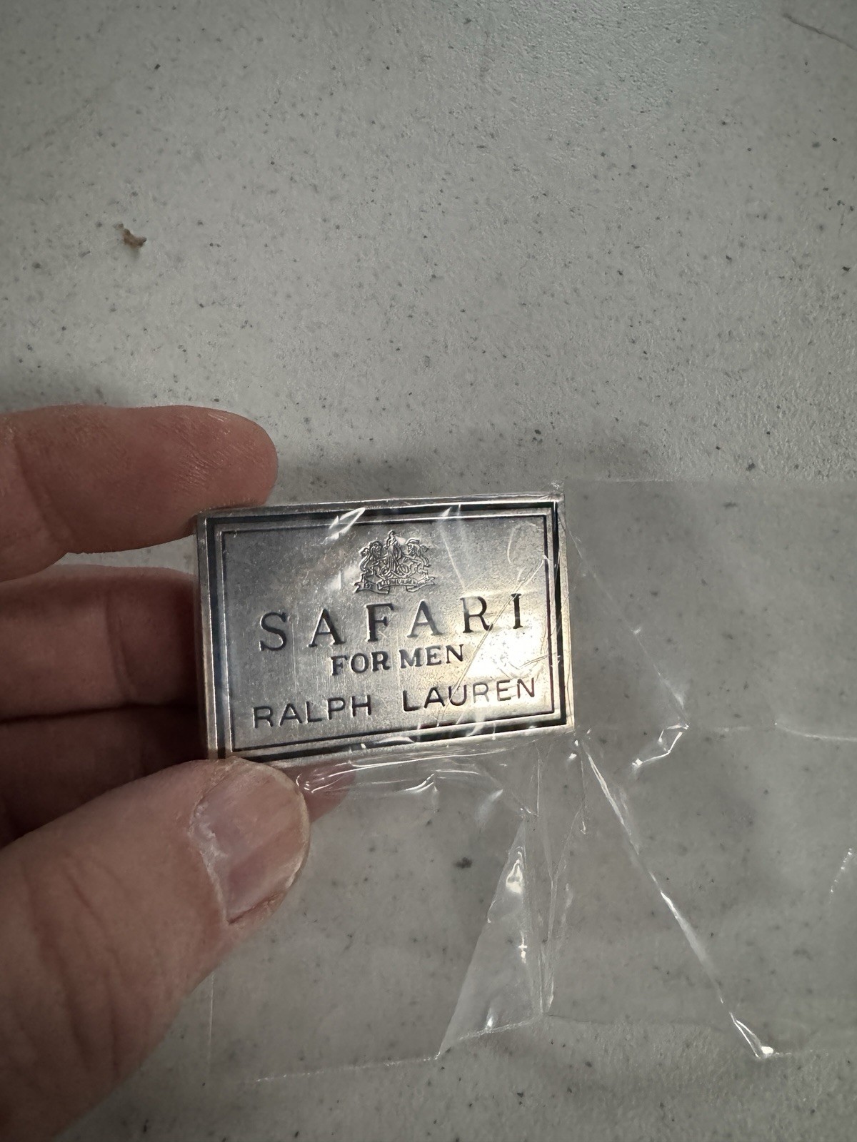 Vintage Ralph Lauren Safari For Men Logo Pin Preppy New NOS Metal