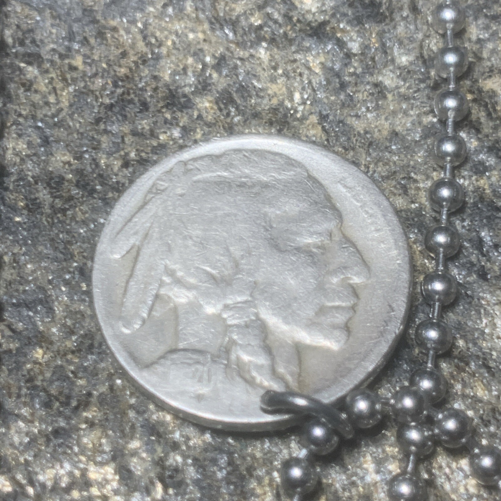 Antique 1920 Indian Head Nickel Necklace Chief Coin Pendant Great Gift 🎁