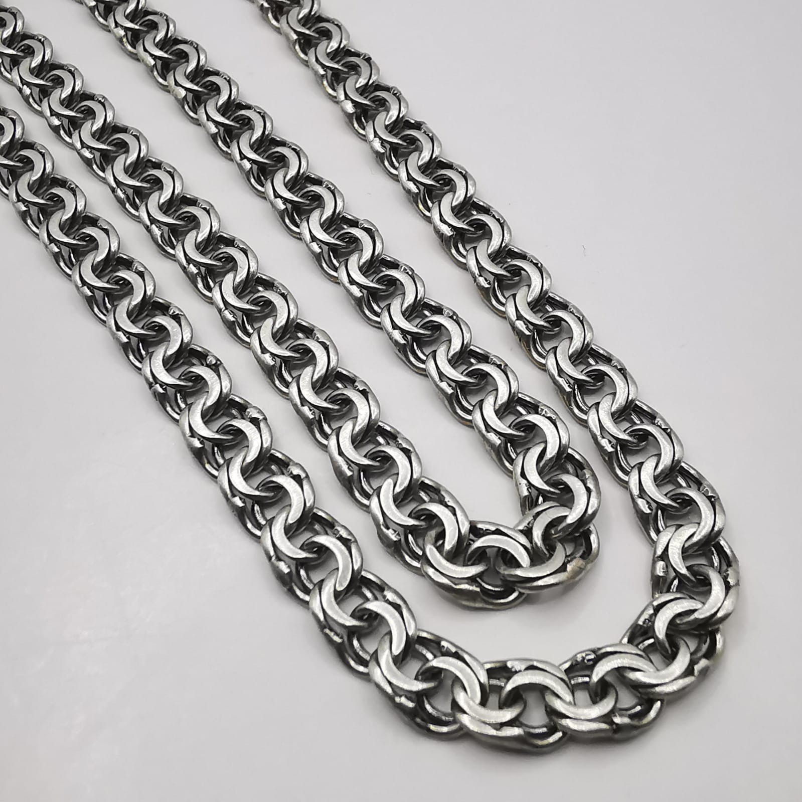 Vintage Beautiful Signed 925 Sterling Silver Jewelry Chain 22.05in 0.78oz