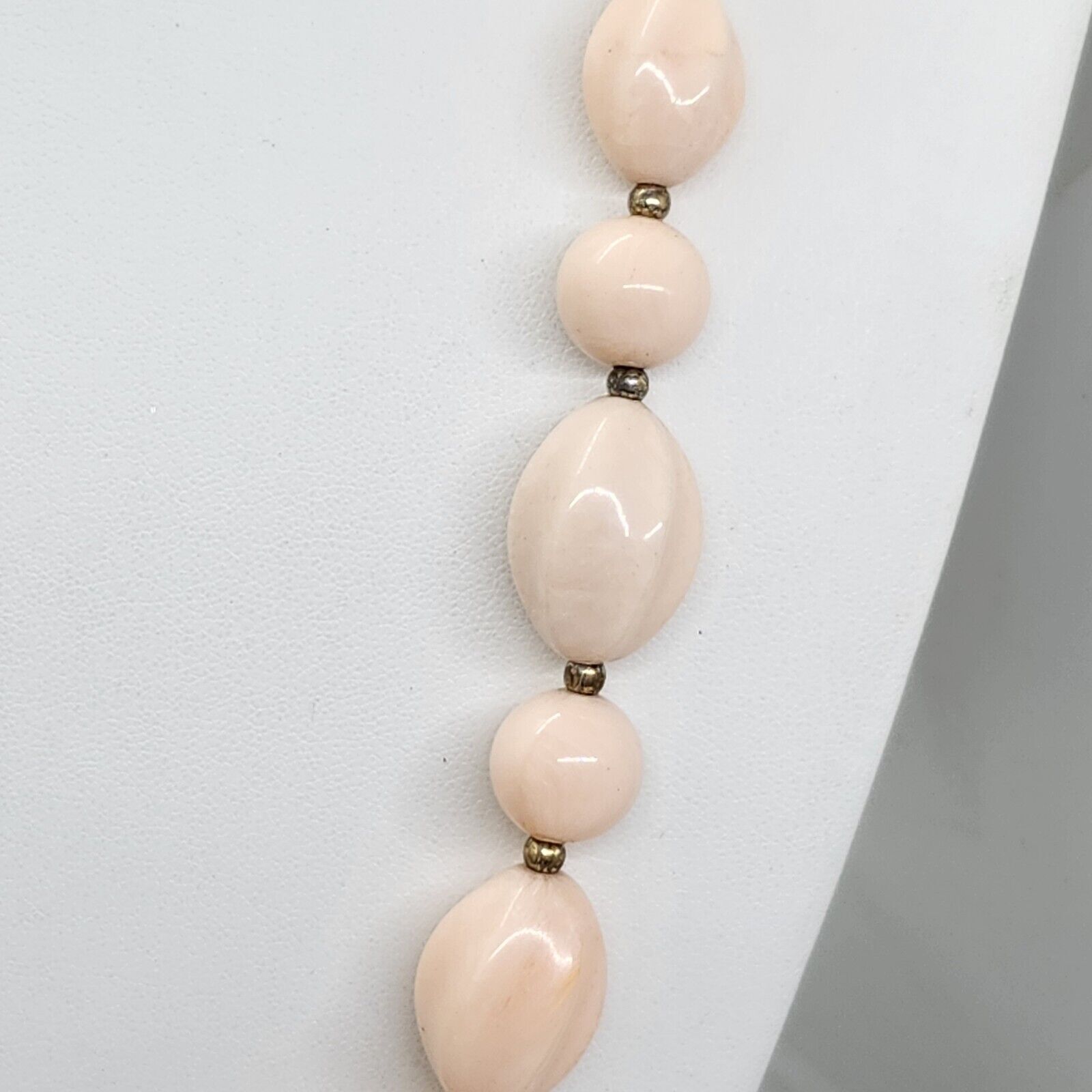 Vintage Pink Graduated Bead Necklace