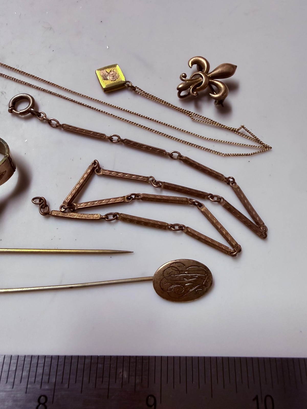 Collection Lot Amazing Variety Antique Jewelry Brooch Pin Watch Chain – Y4