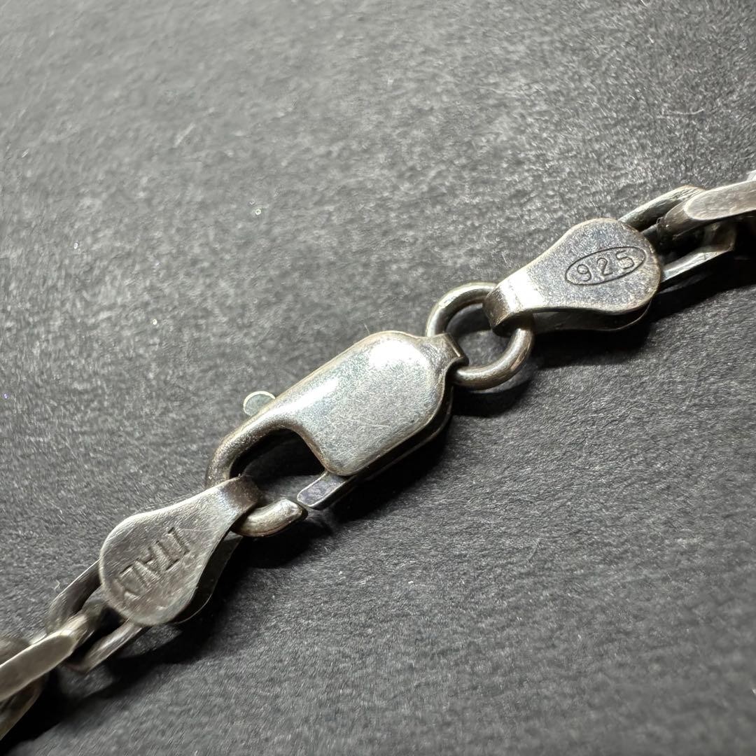 Silver 45cm Thick Square Chain Necklace 14g