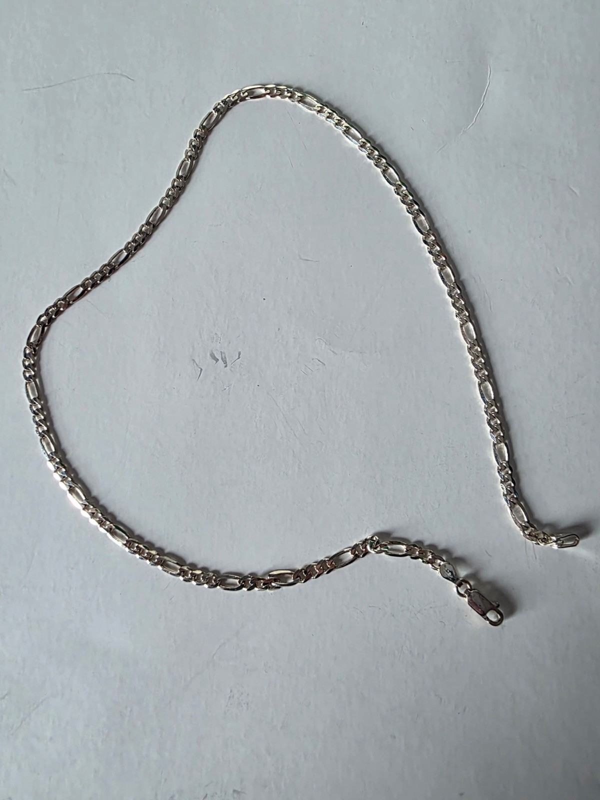 Vintage 925 Italy Sterling Silver Anchor Mariner Chain Necklace 18” 6.6 mm 25g