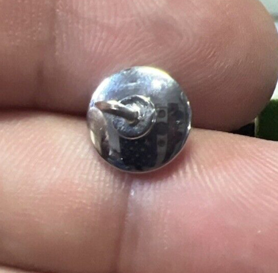 Vintage Foster Black Onyx Round 5mm Tie Tack Pin with Chain