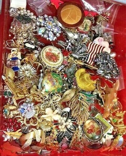 16 pieces of Estate Costume Fashion Jewelry Wear Sell -Mixed Lots-#GH534