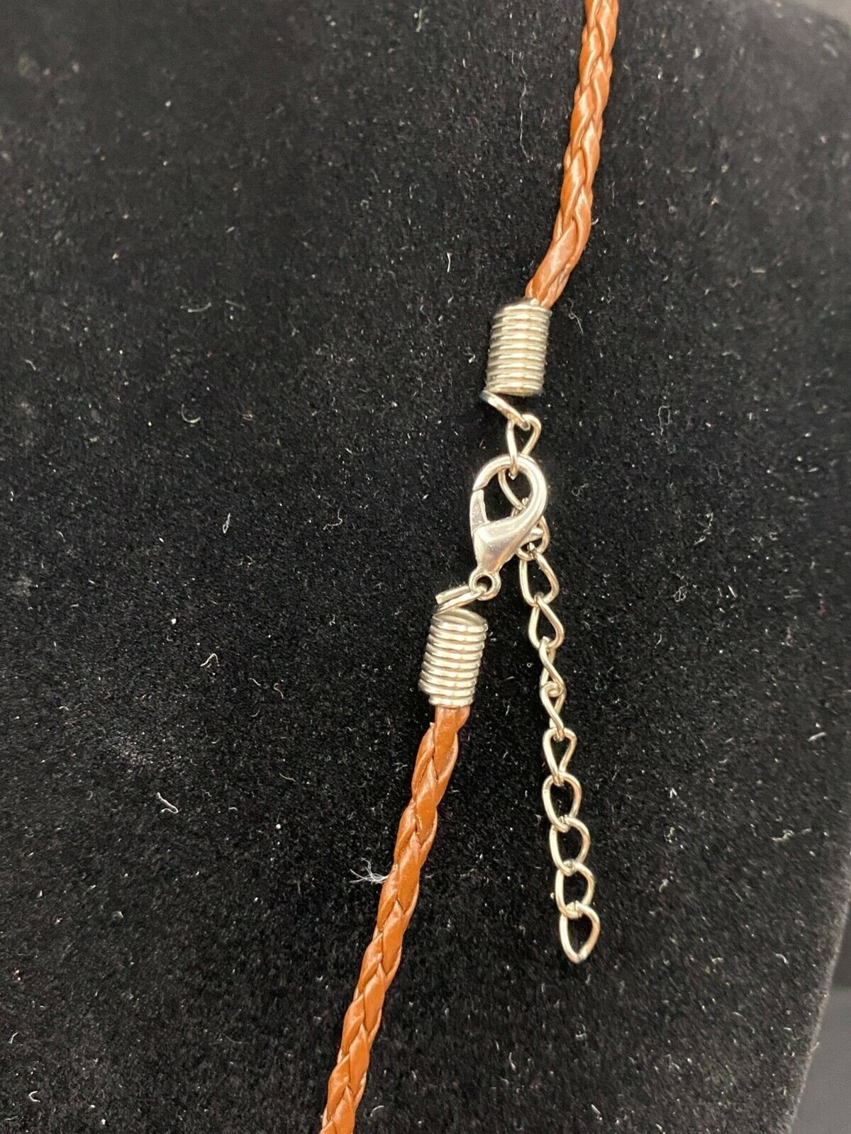 Brown Agate Sterling Silver Pendant Necklace