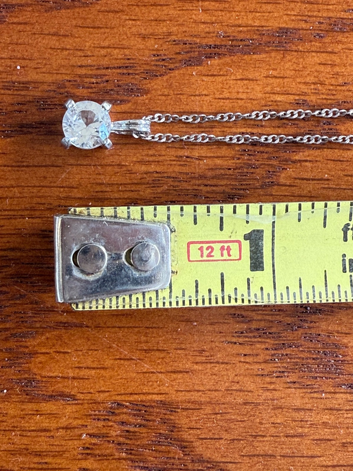 Vintage 1960s Iolite sterling pendant necklace on 20” fine sterling chain