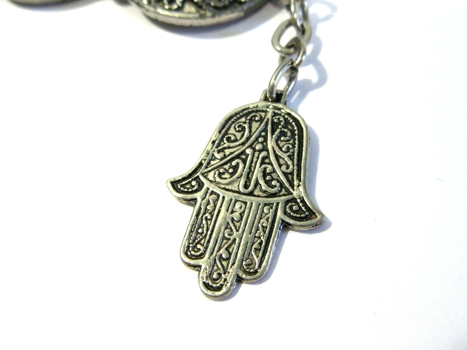 VINTAGE HAMSA HAND CHARM PROTECTION BRACELET SOUVENIR MOROCCO