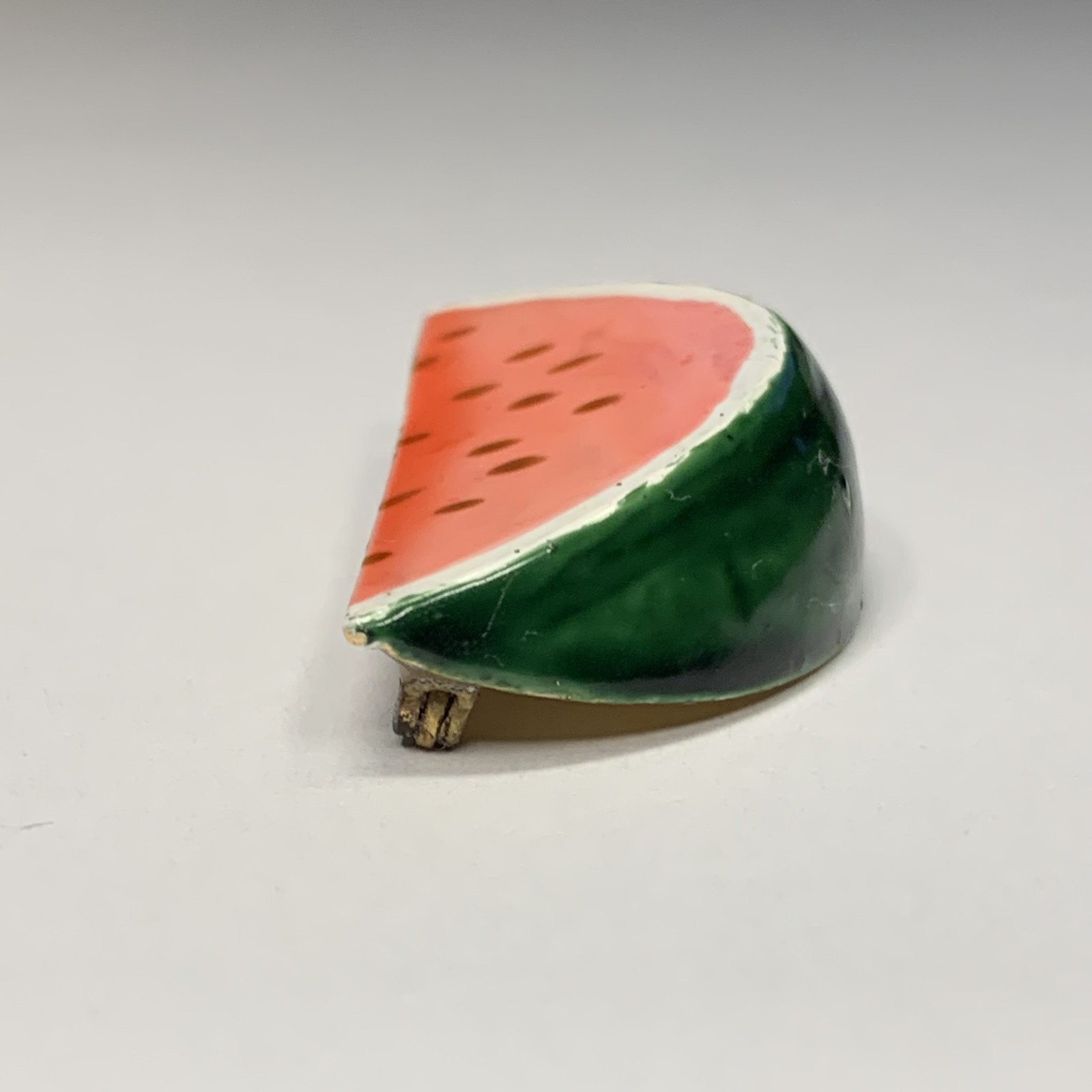 Vintage Original By Robert Enamel Watermelon Slice Brooch Pin