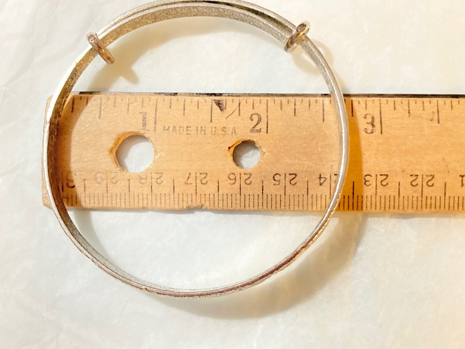 Sterling Silver Starburst Bangle Bracelet Vtg Mid Century Modern Adjustable