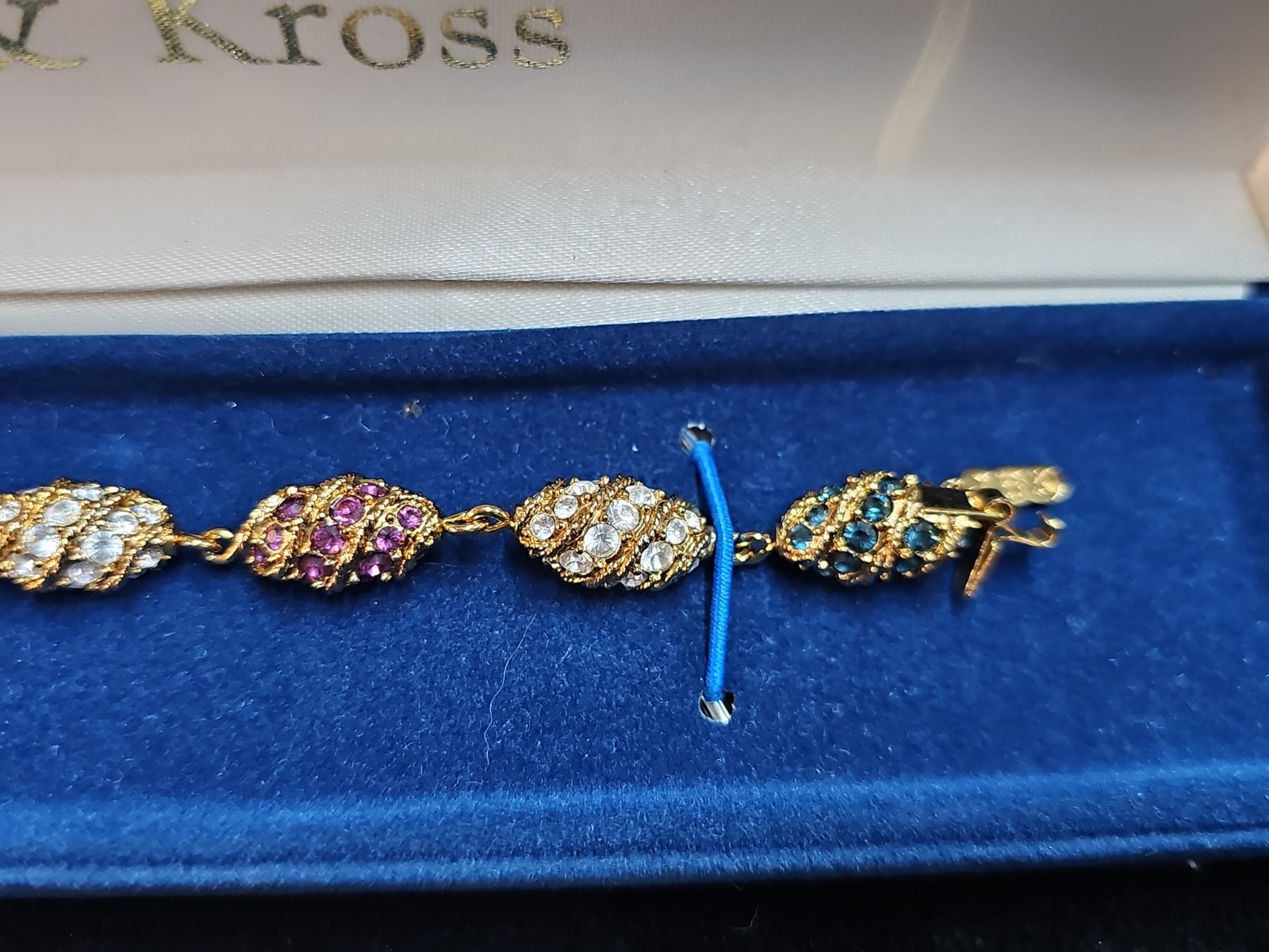 Camrose & Kross Jackie Kennedy JBK Royal Egg Bracelet. Signed JBK