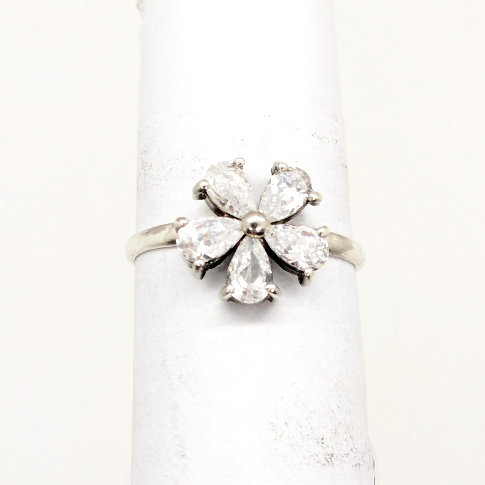 Vintage Elegant RING Silver 925 with Bright Stones -size: 7US (17mm) | UA #111