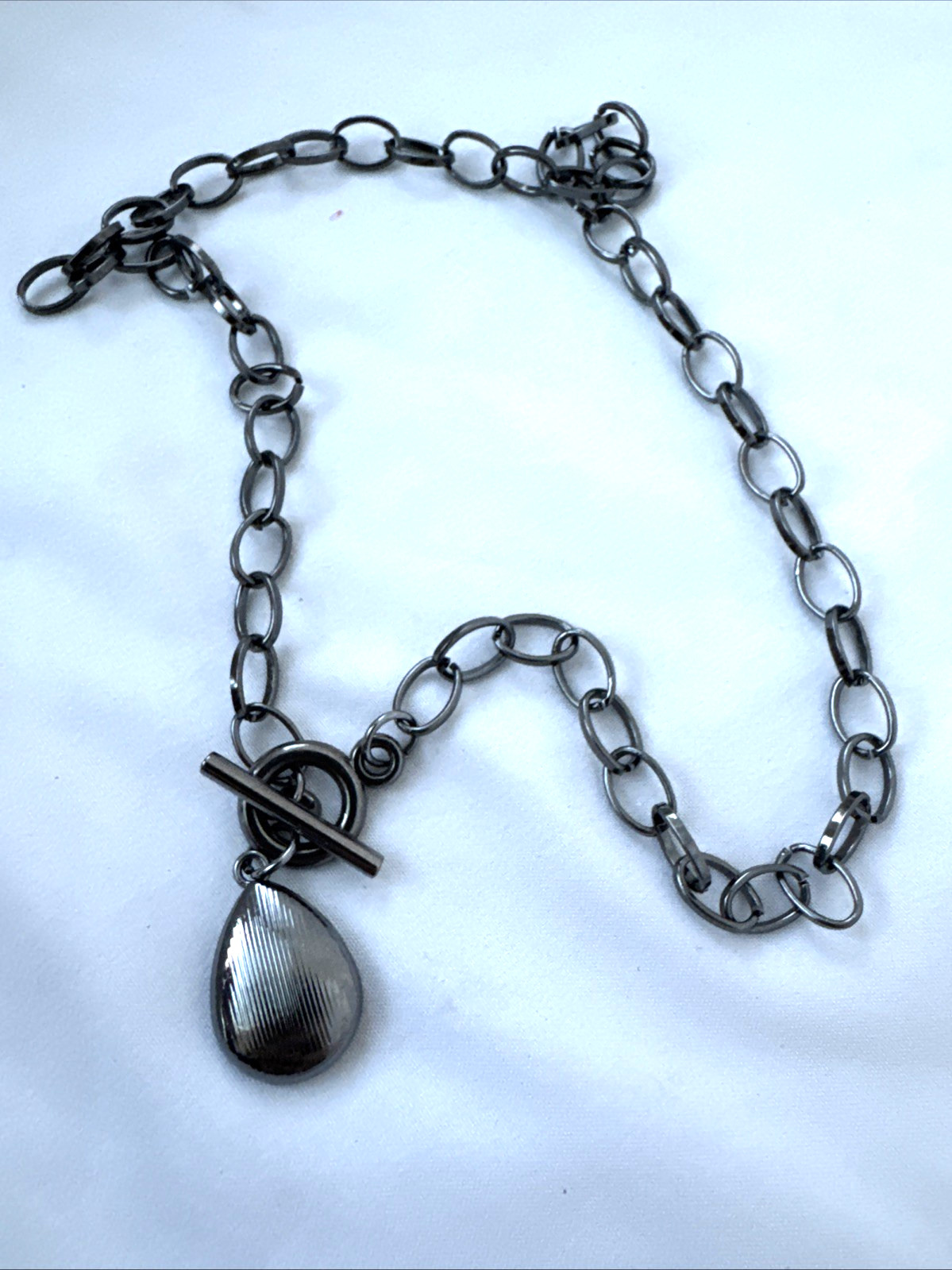 y2k Purple Gunmetal Modernist Necklace Jewelry VTG Goth Silver boho career witch