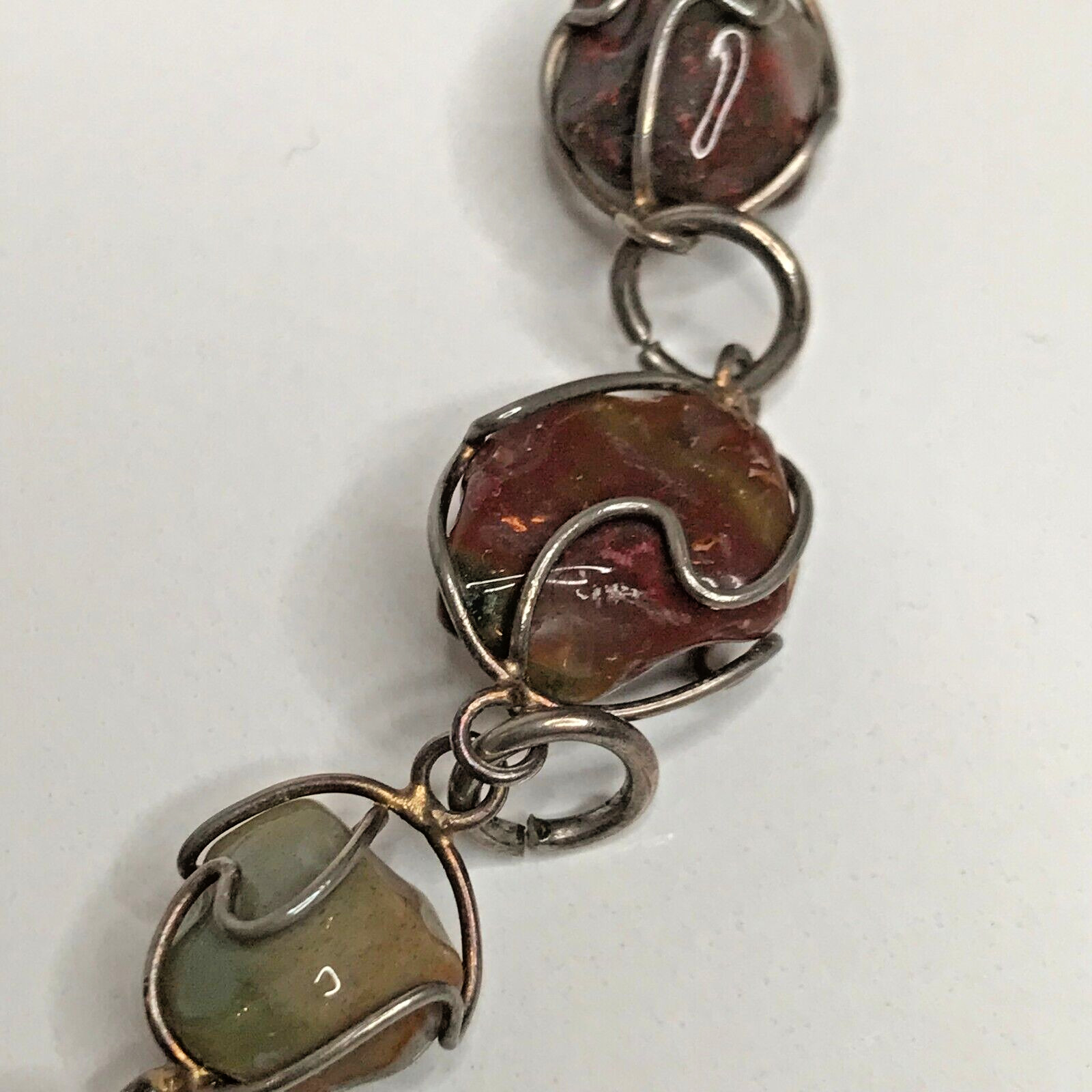 Vintage Bloodstone Necklace & Matching Earrings
