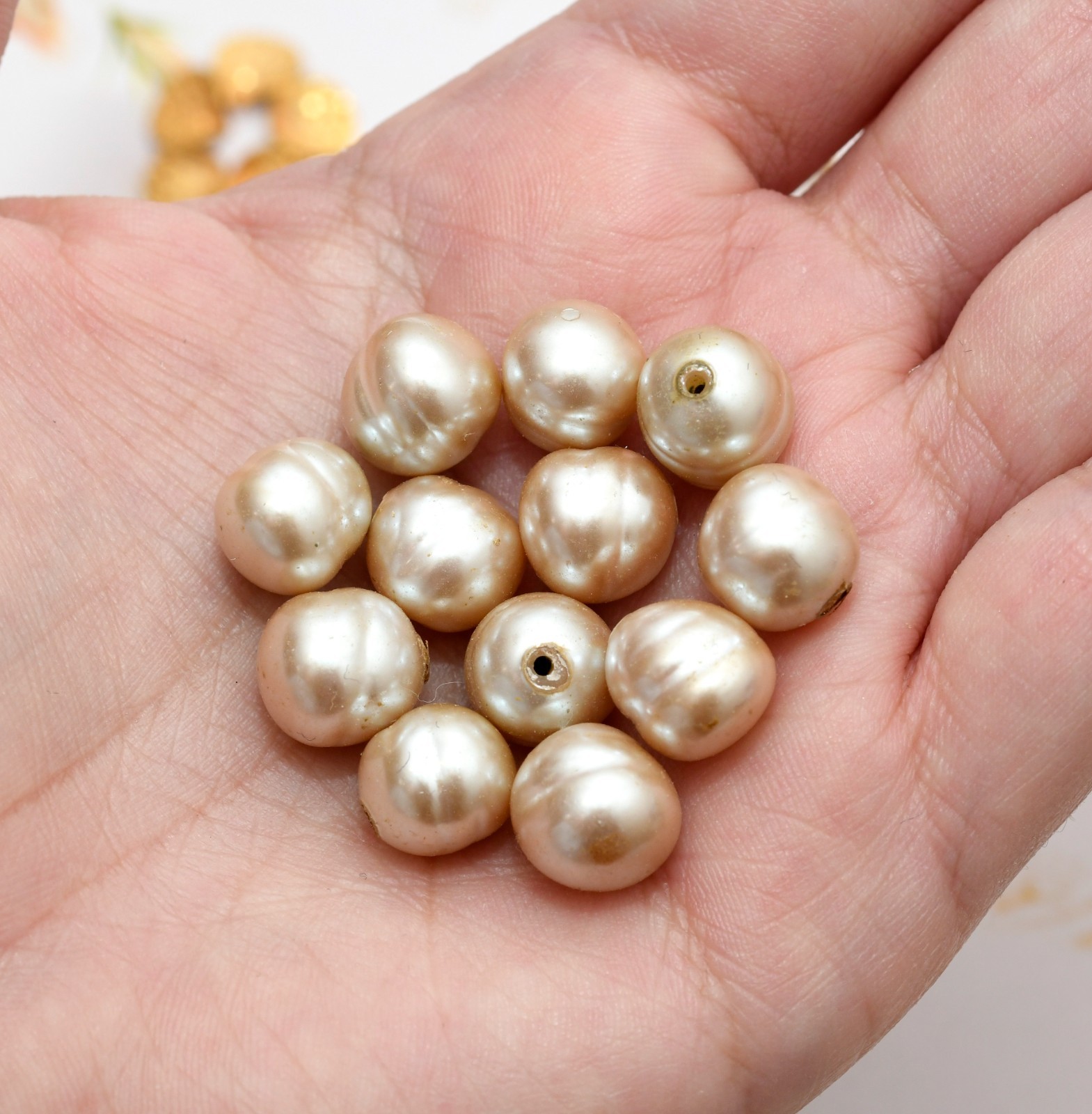 Vintage Lot Miriam Haskell Jewelry Parts Stampings Brooch Finding Necklace Beads
