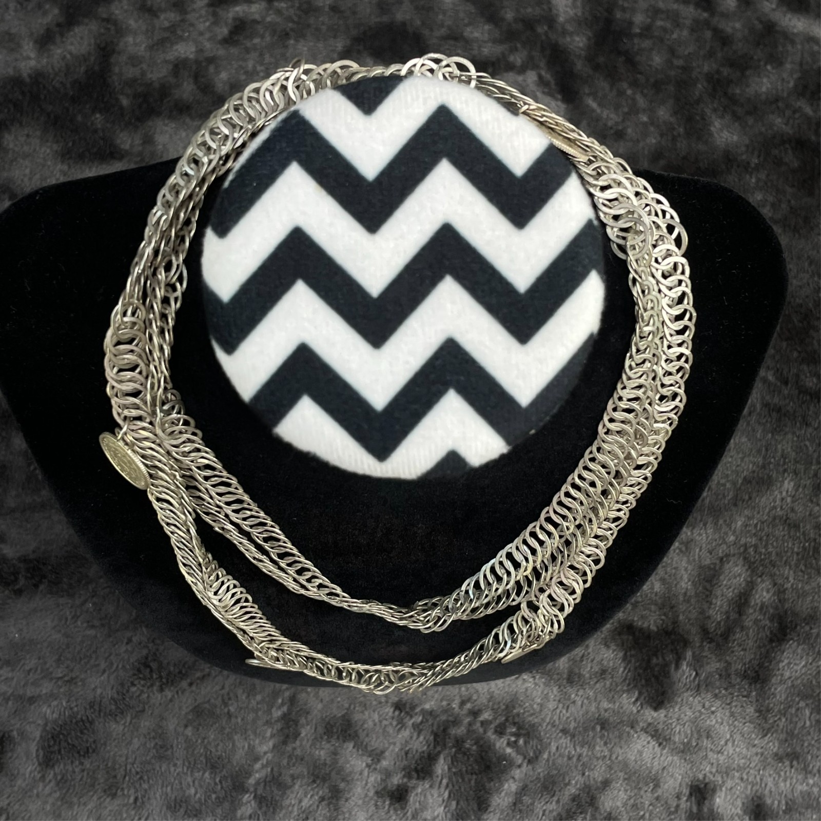 Vintage Silver Guatemala Coin Chachal Necklace 56 Grams 1920s