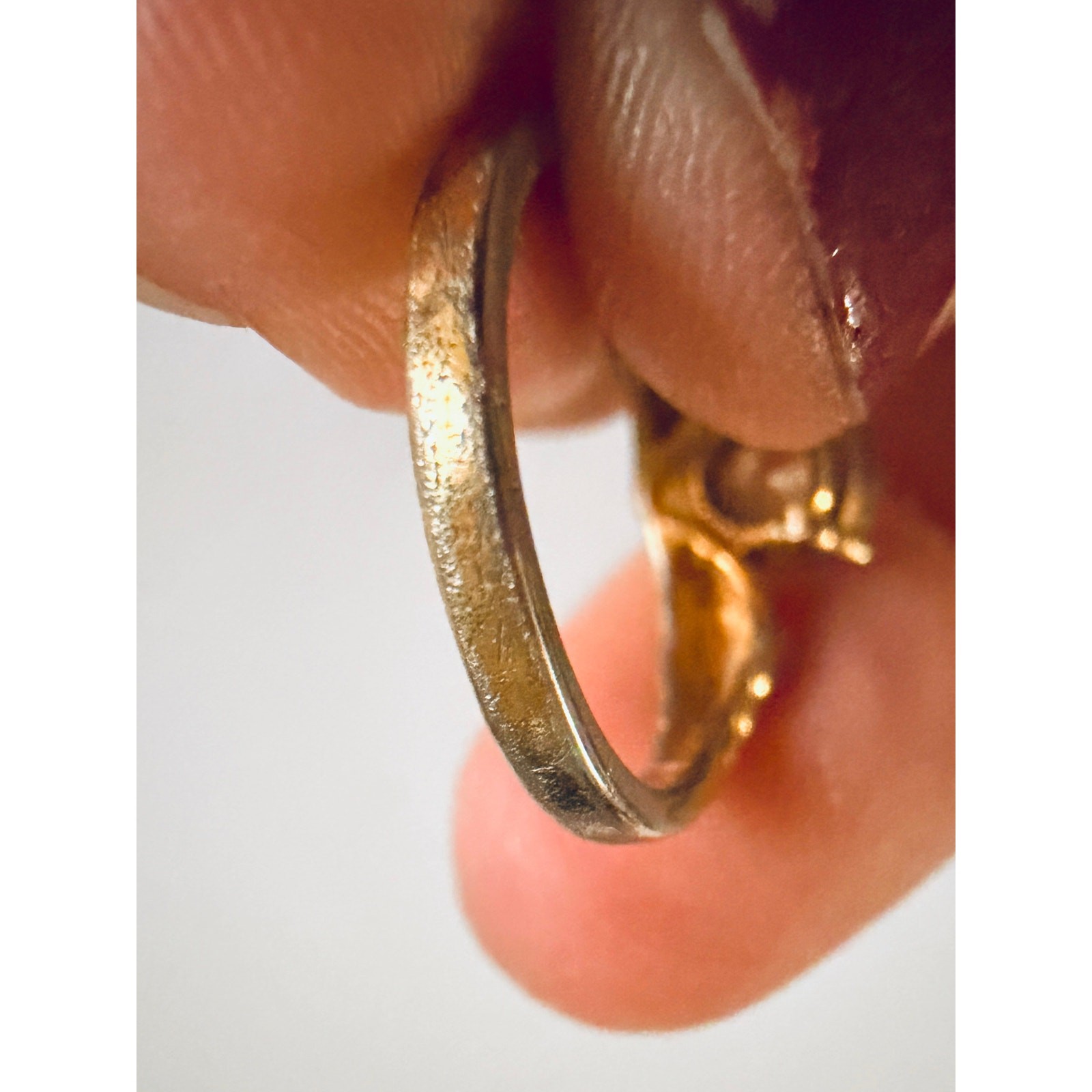Signed LIND 14K HGE Heavy Gold Electroplate Vintage CZ Engagement Style Ring