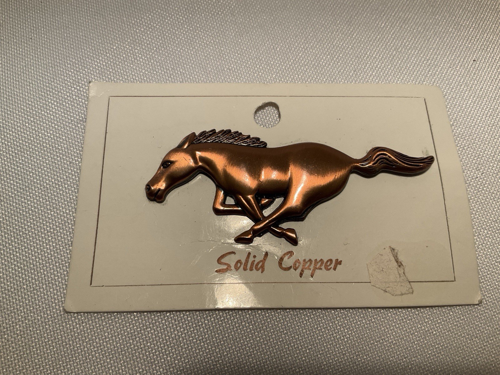 Vintage Equestrian Coppercraft Galloping Horse Brooch Pin Running Vintage