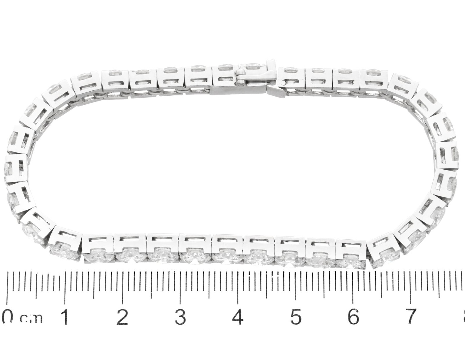 Vintage French 16.75Ct Diamond and Platinum Bracelet Circa 1950