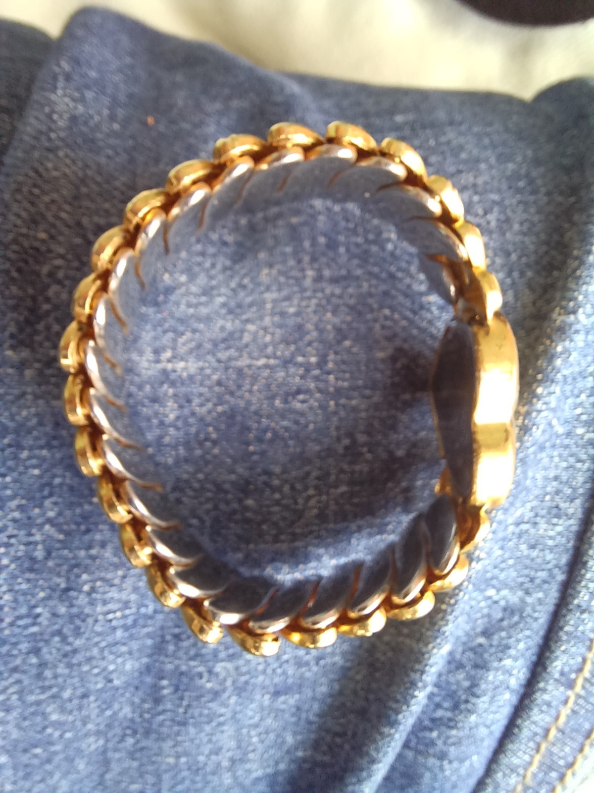 CHILD SIZE VINTAGE SWEETHEART 1/20 12K GOLD FILLED HEART EXPANSION BRACELET