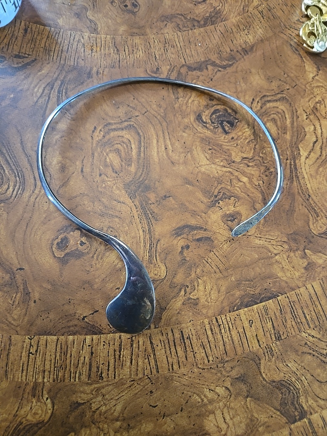 Vtg DDD Dominique Dinouart Mexico Modernist Sterling Silver 925 Collar Necklace
