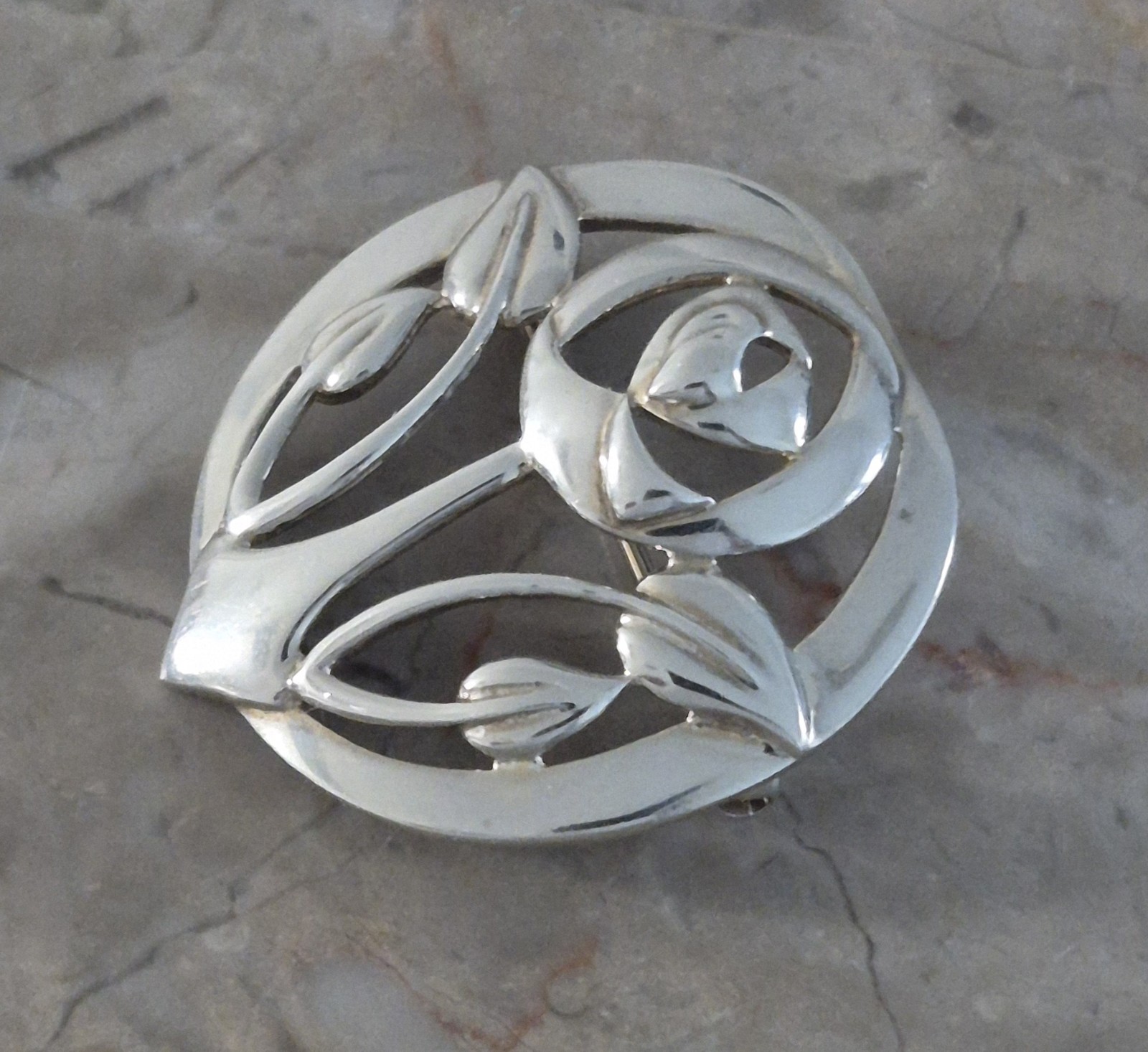 Vintage Sterling Silver 925 Brooch Glascow Style Kit Heath ’95, Mackintosh 8g
