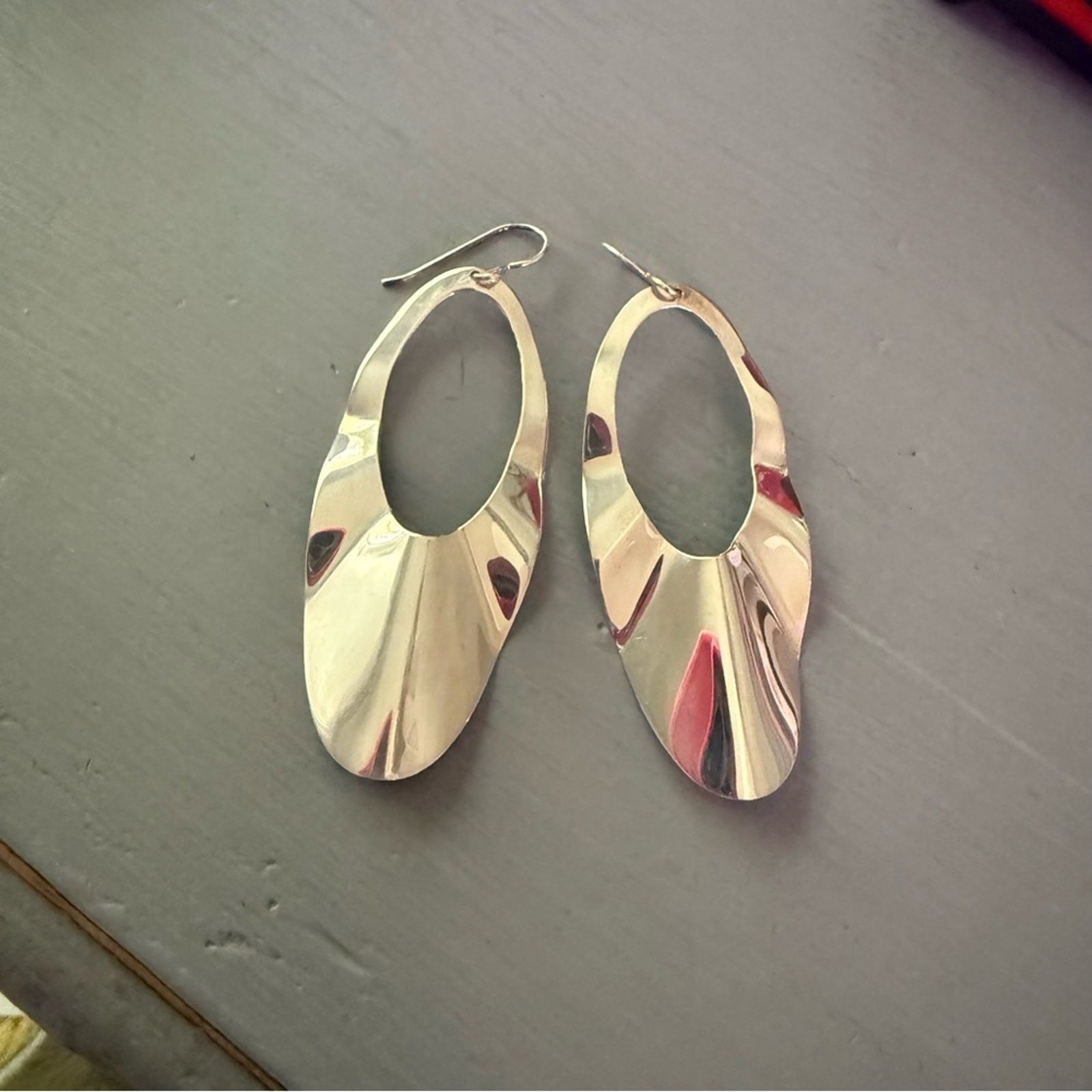 Dominique Dinouart 925 Sterling Silver Wavy dangle Earrings