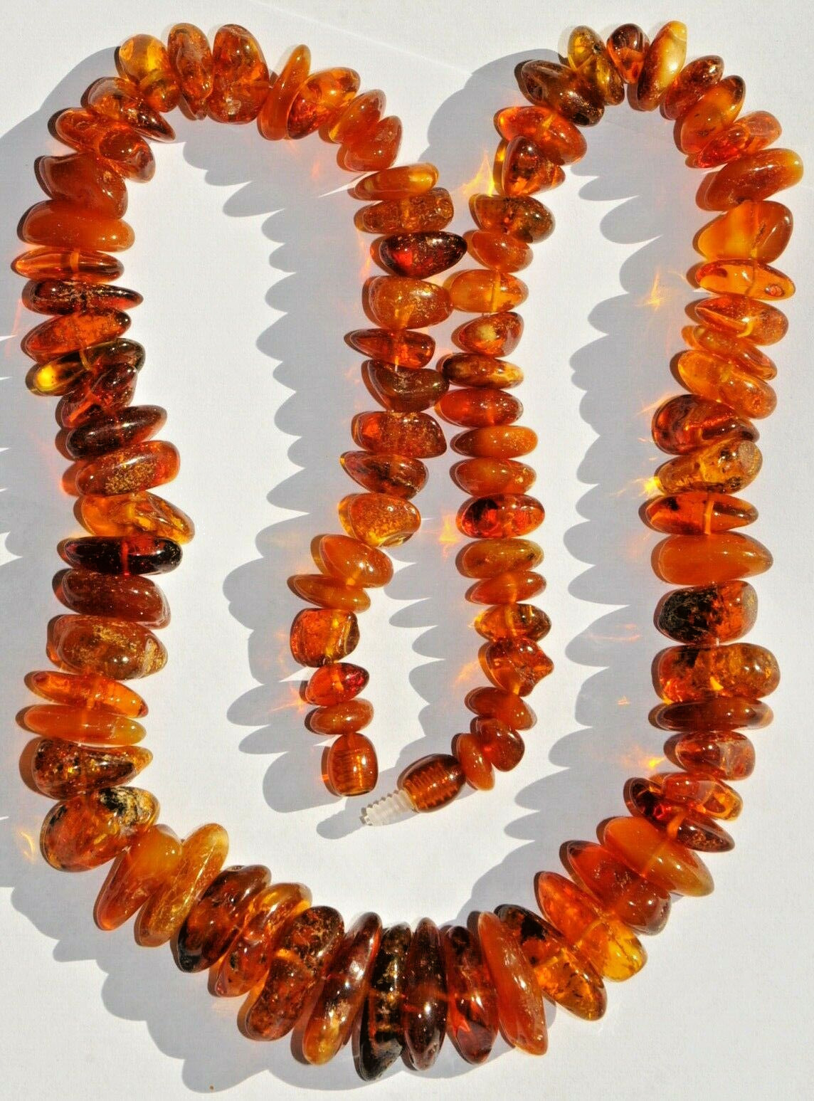 ✅51 cm =45gr RUSSIAN SOVIET BALTIC AMBER BEAD NECKLACE 琥珀 BRACELET STONE PENDANT