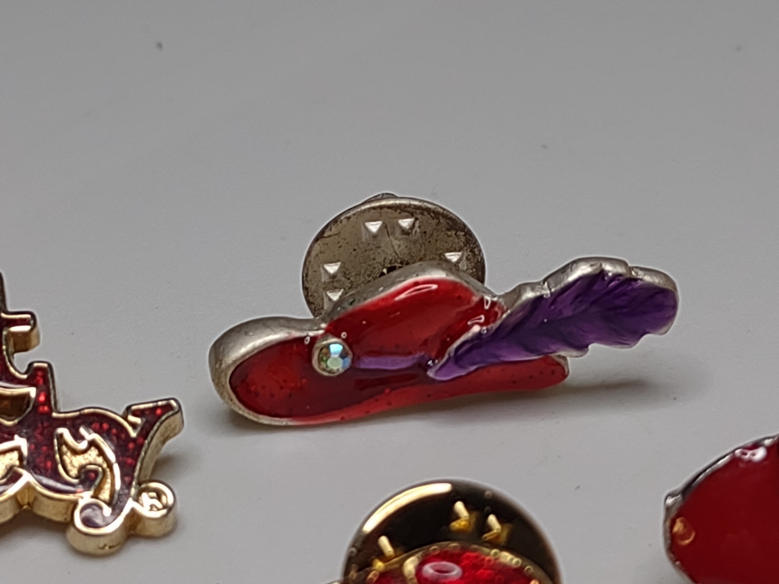 Lot Of 5 Red Hat Society Pins