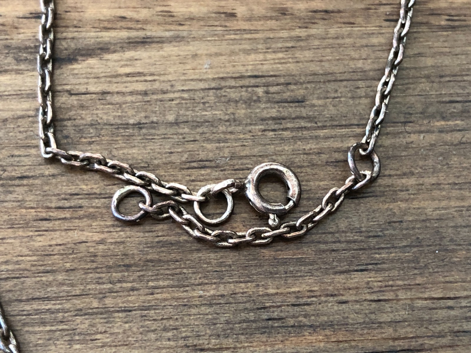 Vintage Kit Heath Sterling Silver & Amber Celtic Knot Pendant Necklace 18″