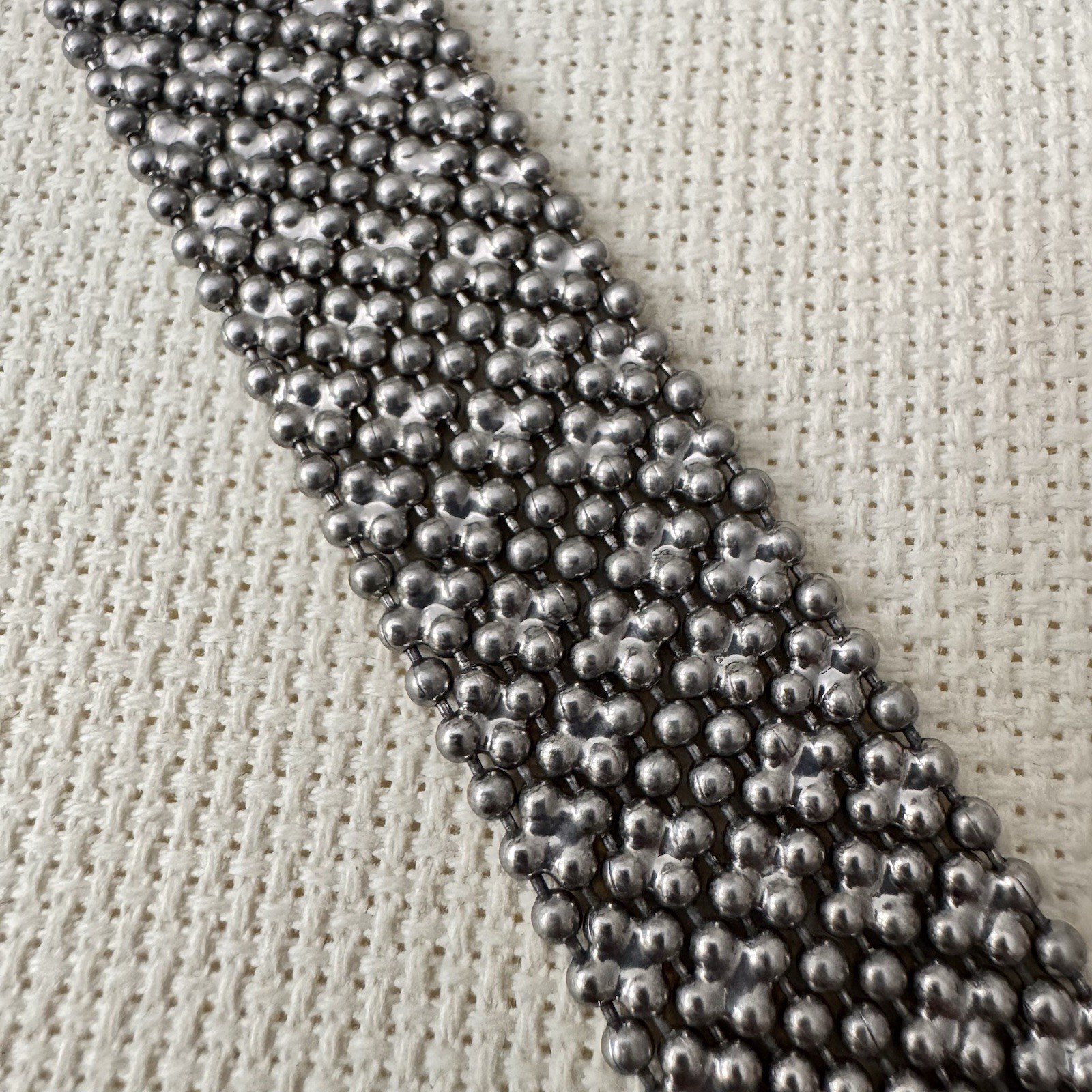 Vintage Liquid Metal Flexible Mesh Bracelet with Box Clasp
