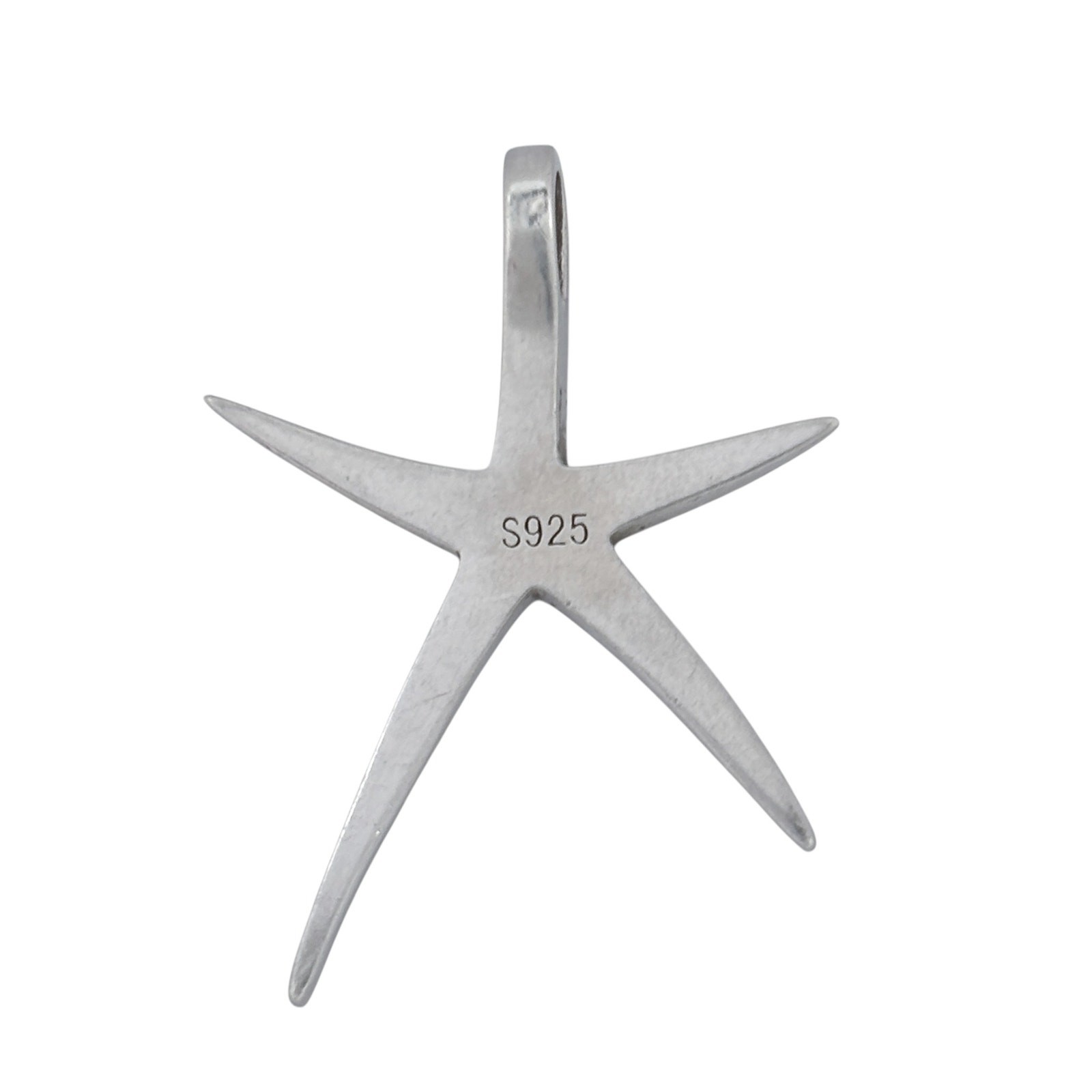 Vintage Sterling Silver 925 | Opal Inlay | Ocean Sea Star Fish Pendant
