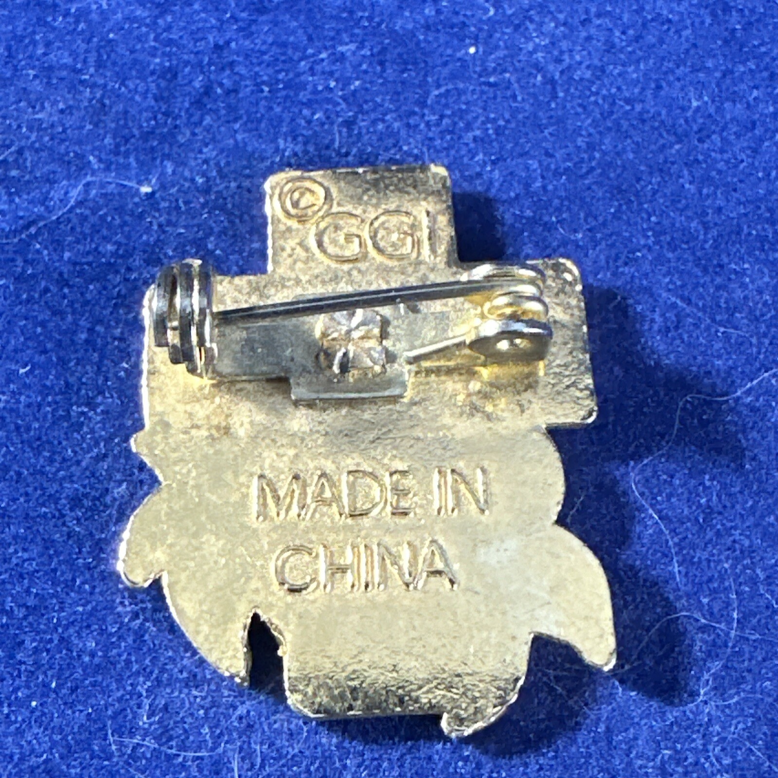 Pin Brooch Metal Pink Cross With Yellow Lilies And A Safety Clasp Very Nice!