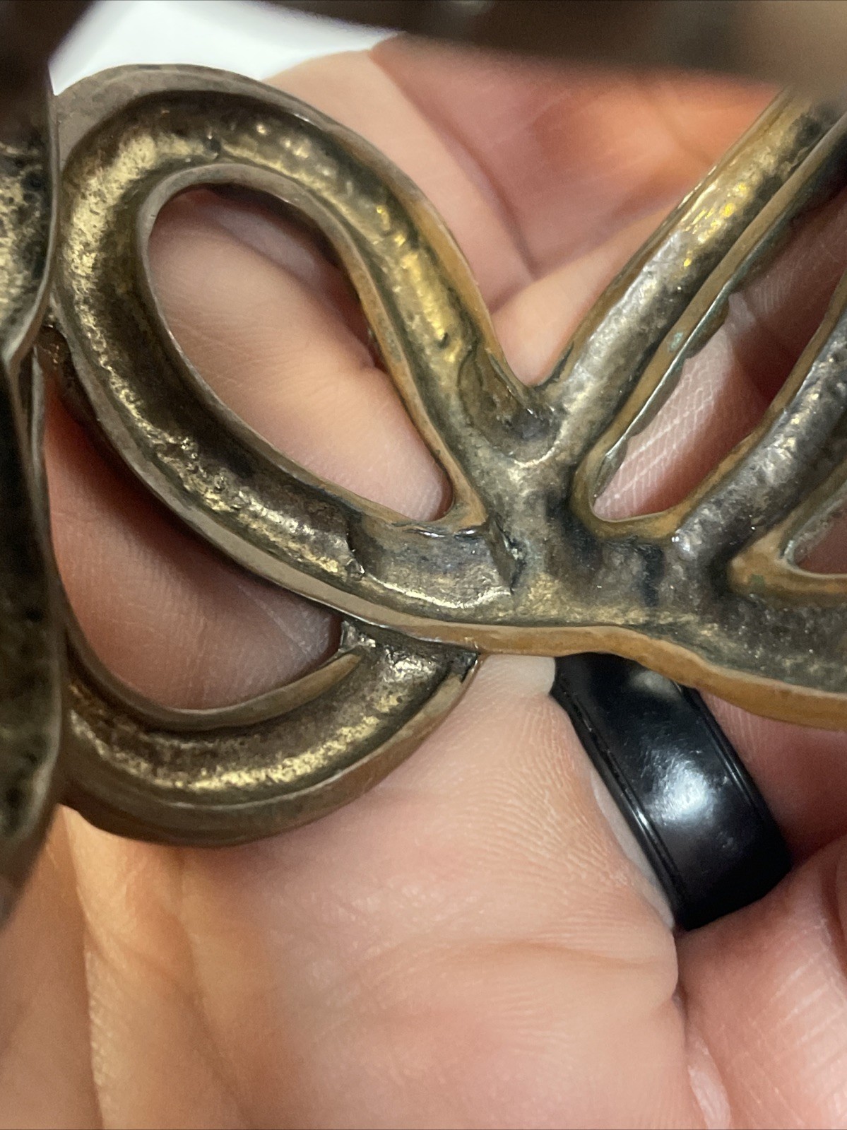 1970 – 1980 Copper Coiled Snake Biker Goth Western Hinged Bracelet Vtg Gem Eyes