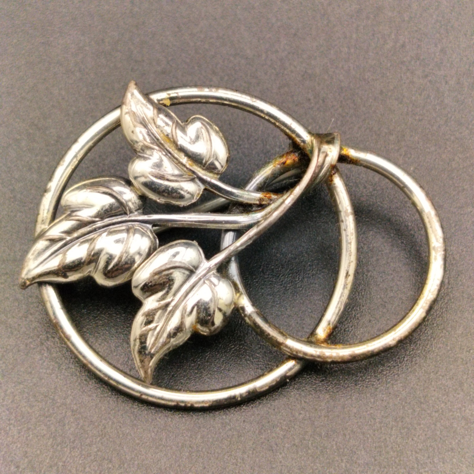 Vintage Sterling Silver Leaf Botanical Brooch Pin – Nature Inspired Jewelry